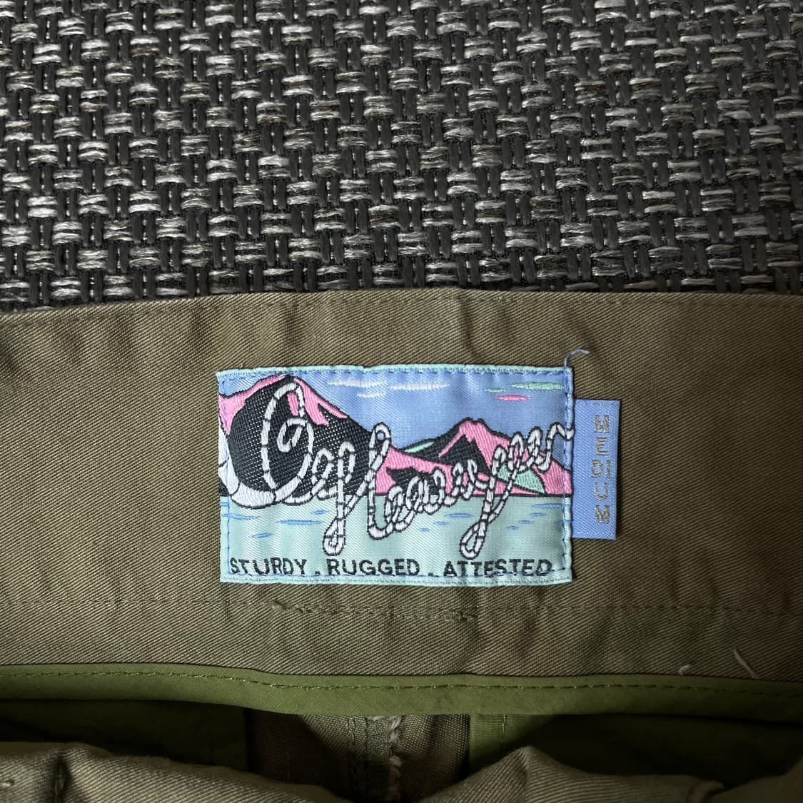 (33) 비헤비어 브라운베이지 핀턱 카고 코튼 팬츠 M 상품이미지4