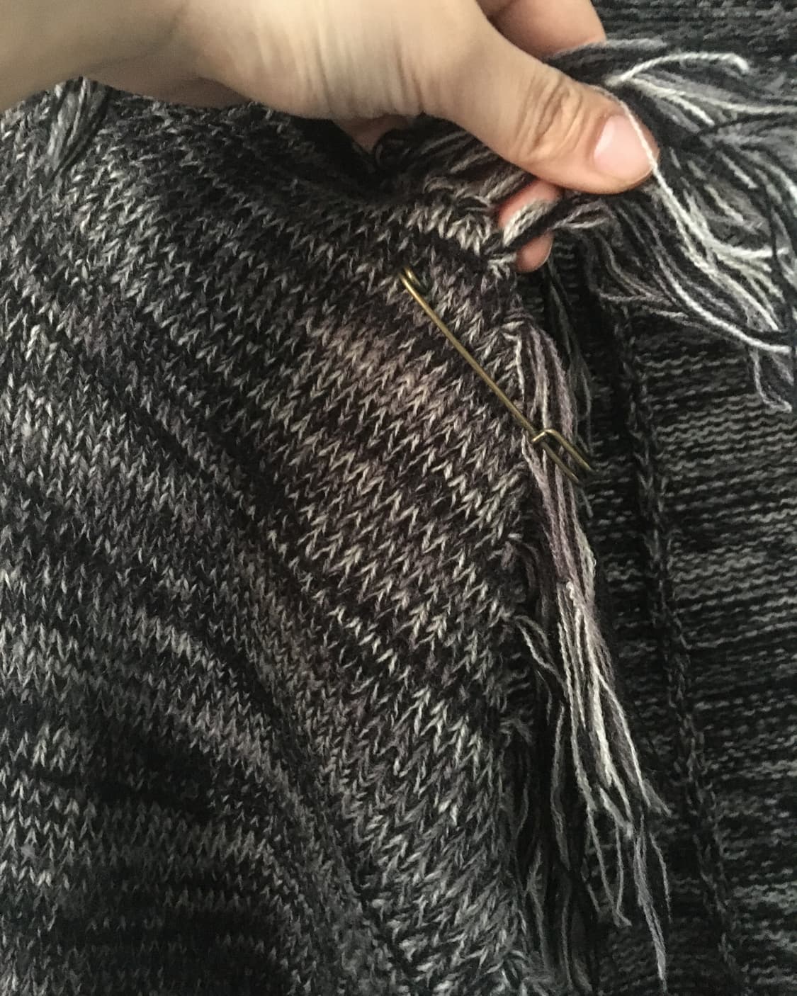 Fringe open knit cardigan 상품이미지6