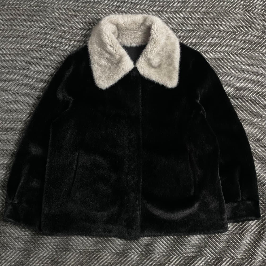 빈티지 아카이브 배색 밍크 퍼 자켓y 4443 상품이미지2