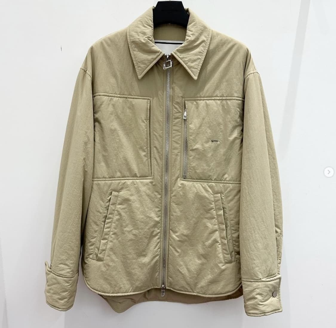 정품 우영미 23fw 나일론 패딩 점퍼 베이지 50사이즈 새제품 상품이미지1
