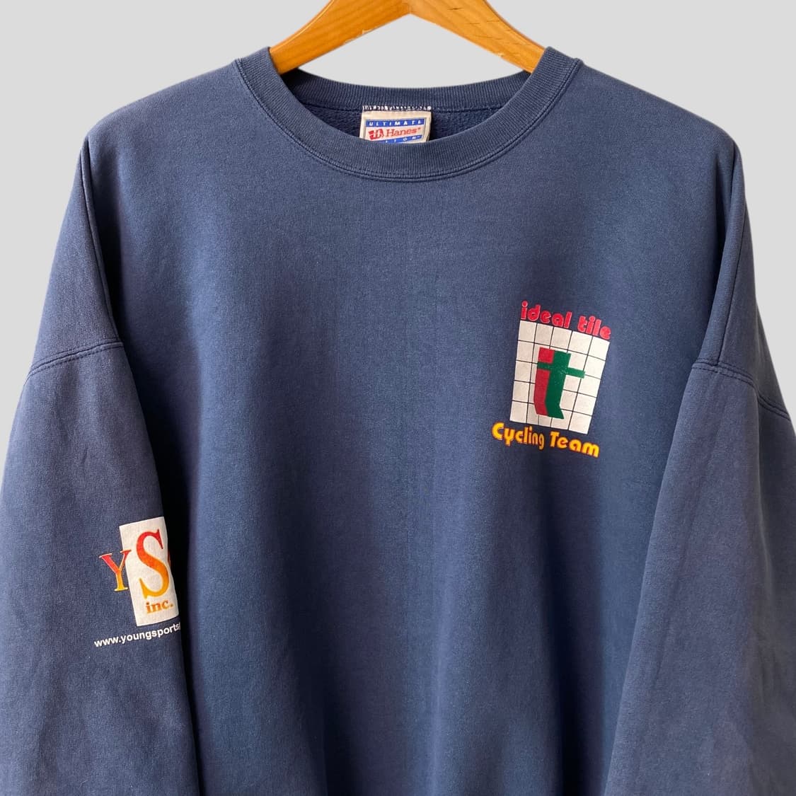 (XL)빈티지 헤인즈 Cycling Team 스웨트셔츠 맨투맨 상품이미지2