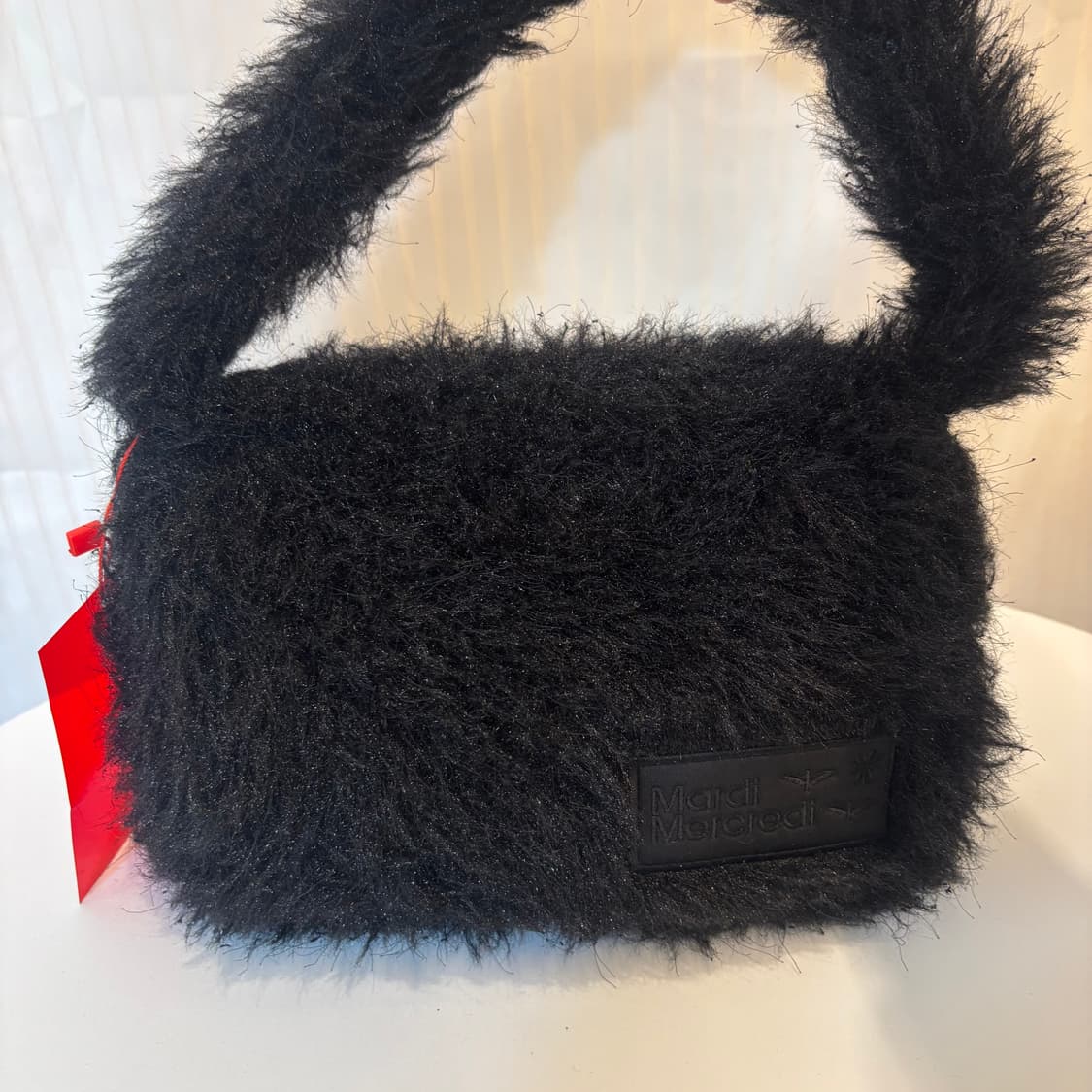 정품 마르디메크르디 블랙 퍼 토트백     상품이미지3