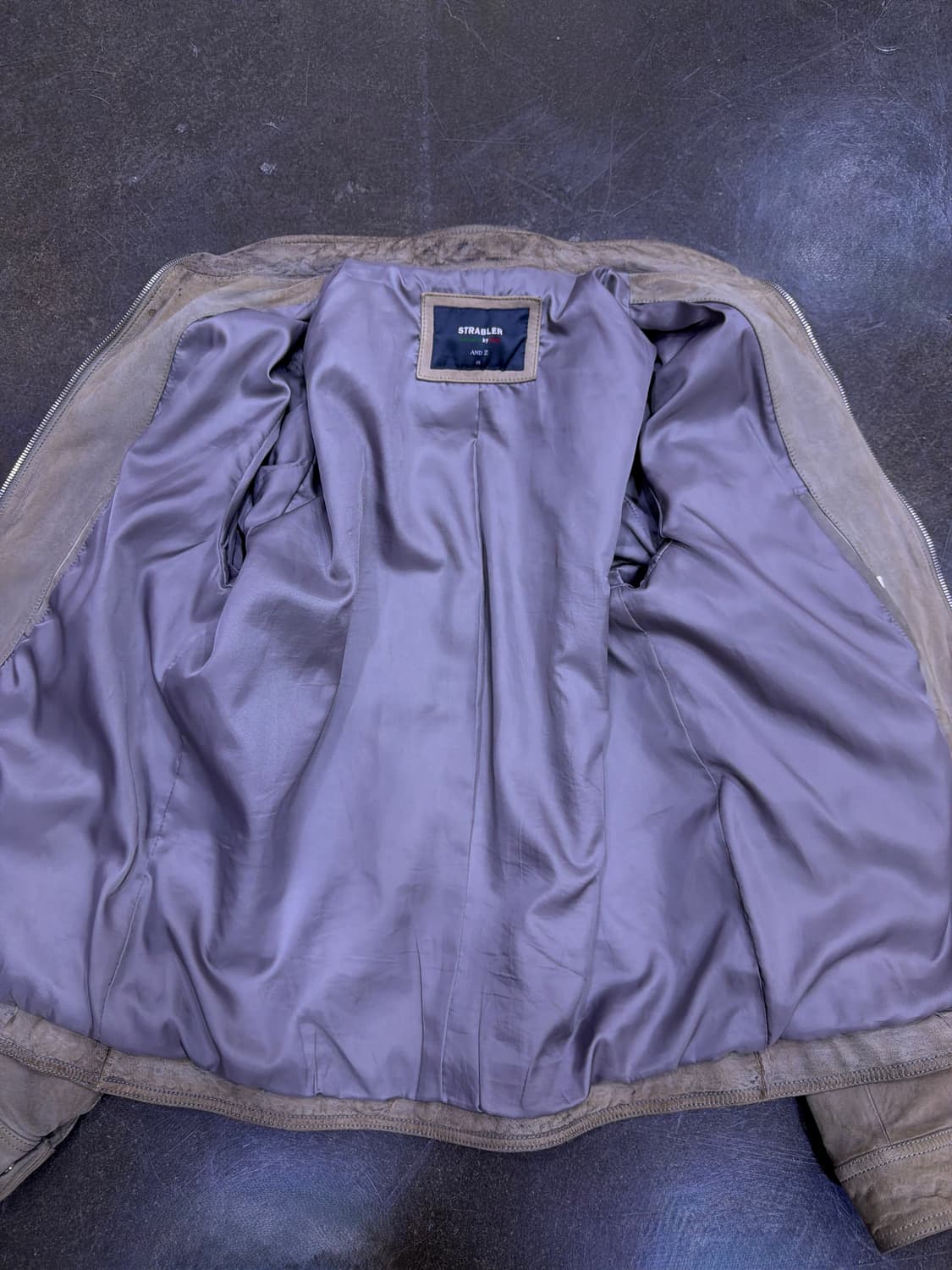 스트라블러 바이 앤드지 스탠 카라 양가죽 포켓 레더자켓 95 상품이미지9