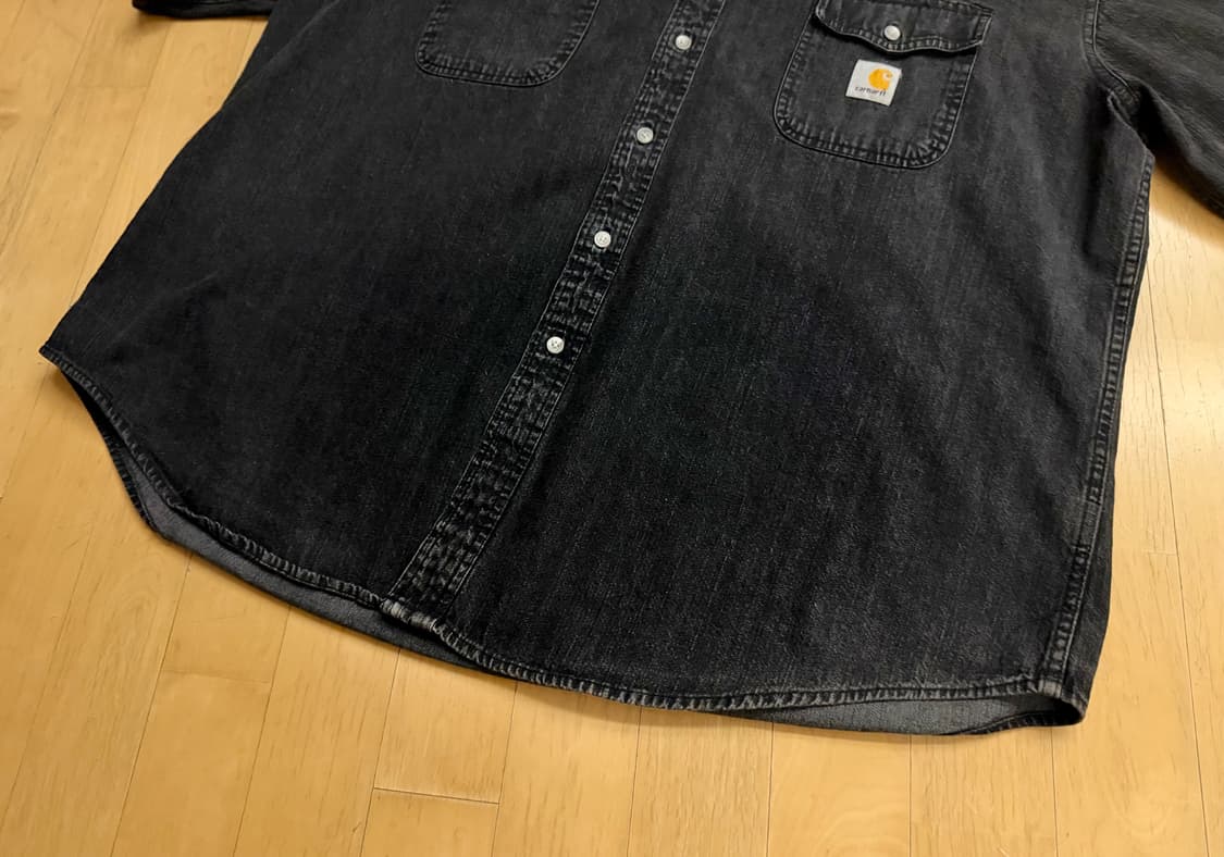 [칼하트] 루즈 핏 미드웨이트 챔브레이 반팔 버튼다운 셔츠 상품이미지2