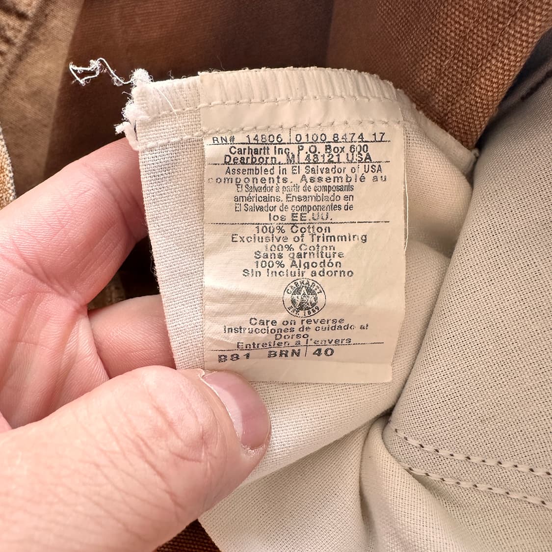 칼하트 Carhartt B81 워크숏츠 W40 워크팬츠 빈티지 반바지 상품이미지5