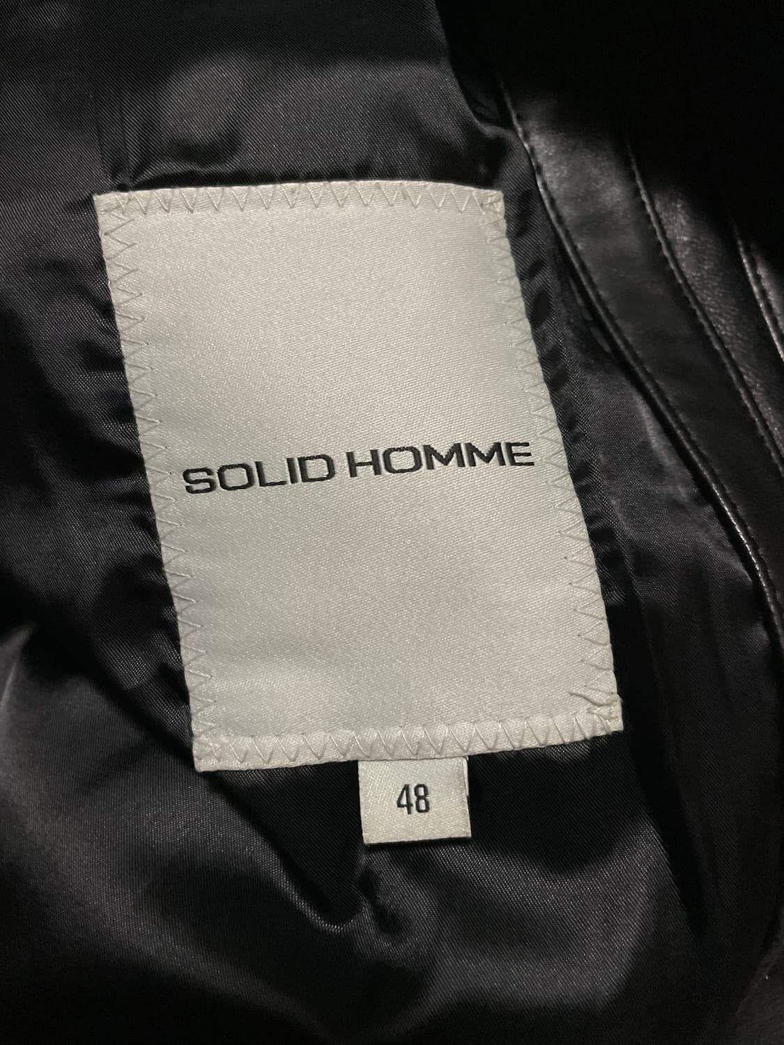 [48] SOLID HOMME 솔리드옴므 웨스턴 무드 램스킨 양가죽 레더 상품이미지6