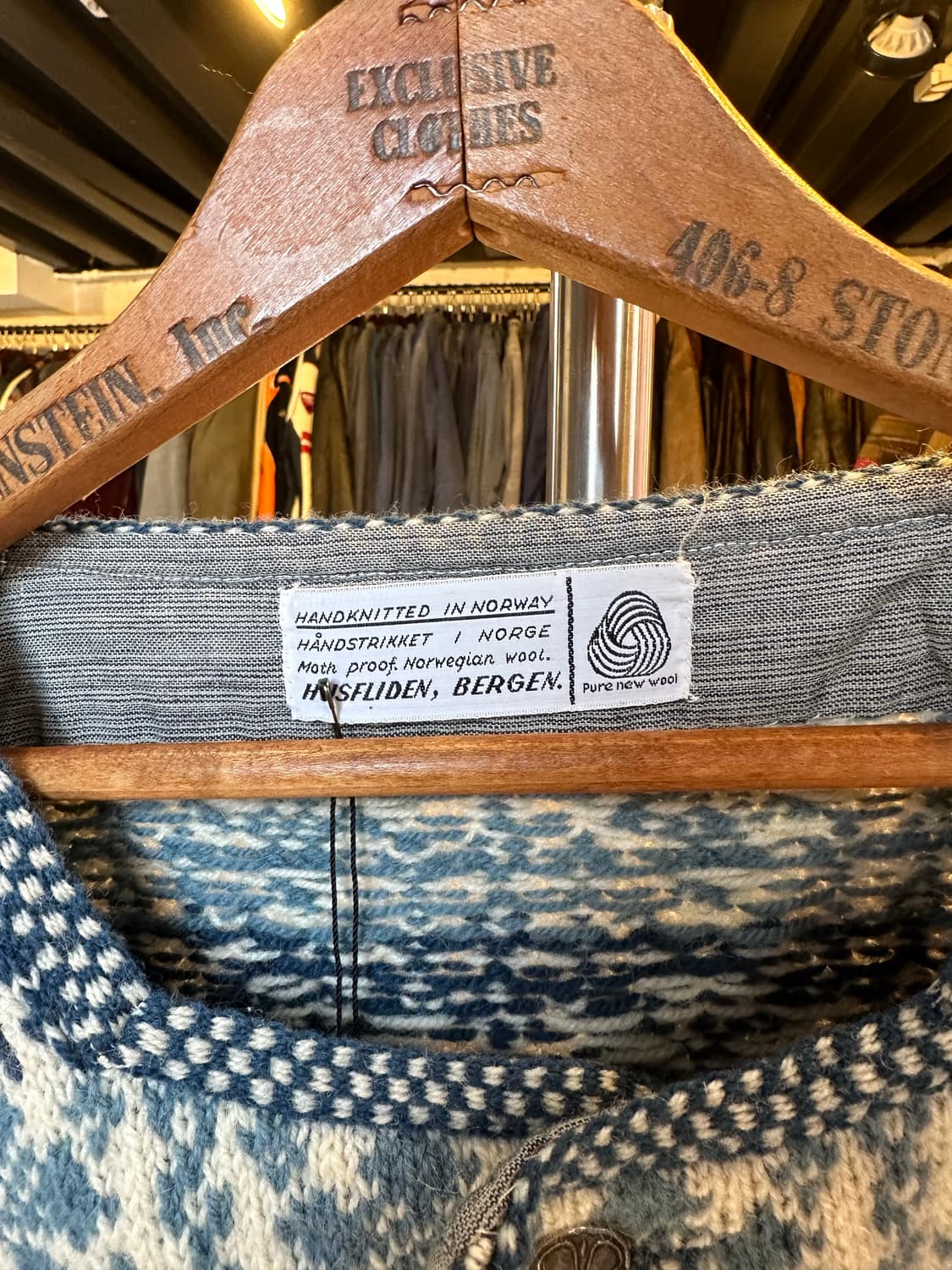 Husfliden Bergen 핸드니트 헤비 울 노르딕 스웨터 상품이미지8