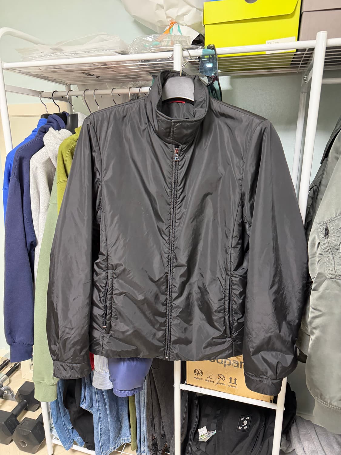 00s 프라다 스포츠 나일론 패딩 자켓 / 2009 / 레드 암 탭 상품이미지3