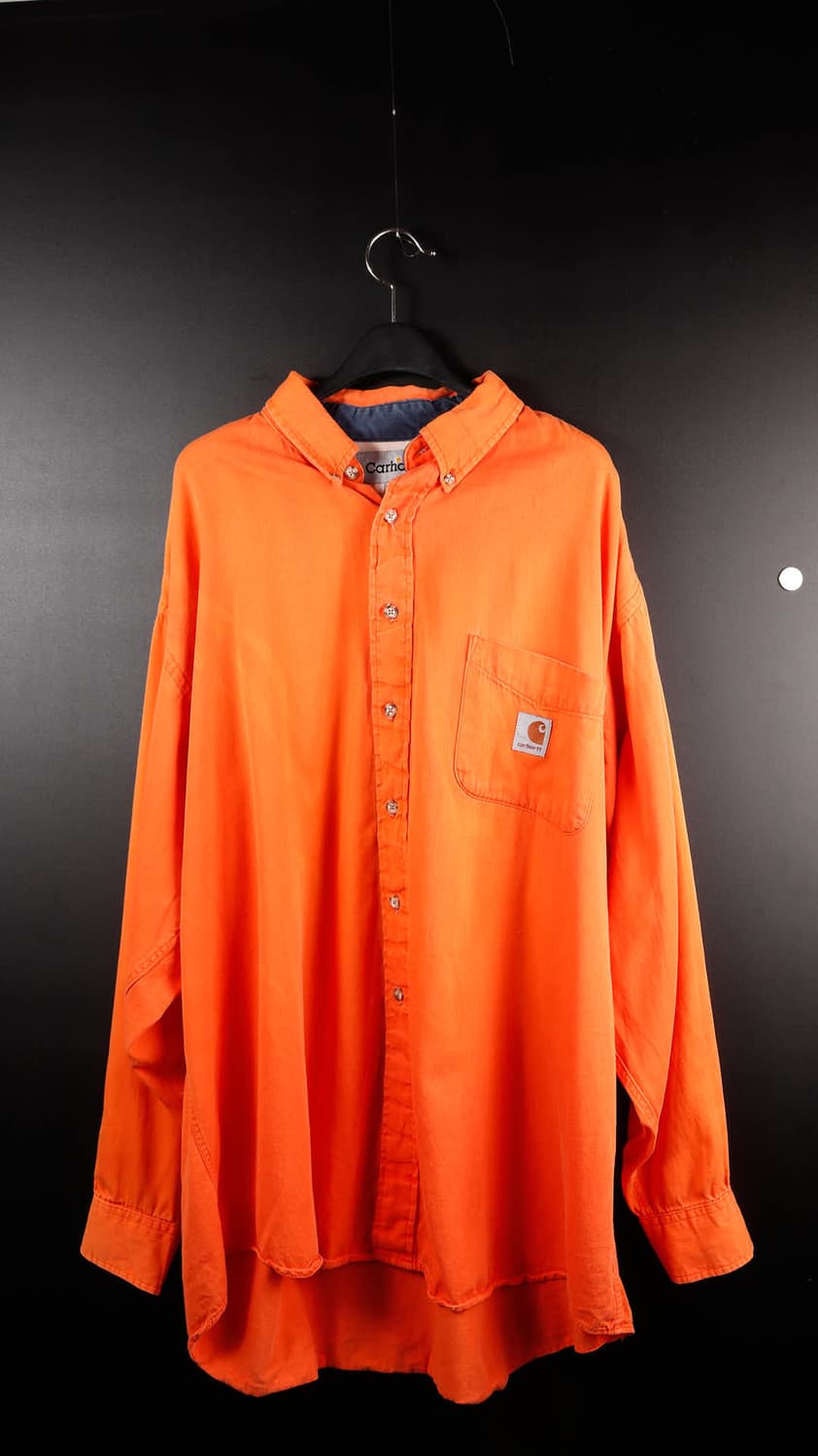 칼하트 원포켓 셔츠 오렌지 상품이미지1