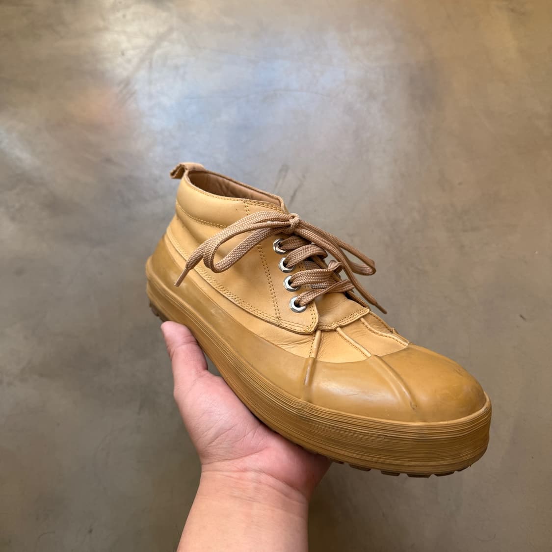 자크뮈스 카프 레더 베이지 워크부츠 42 상품이미지1