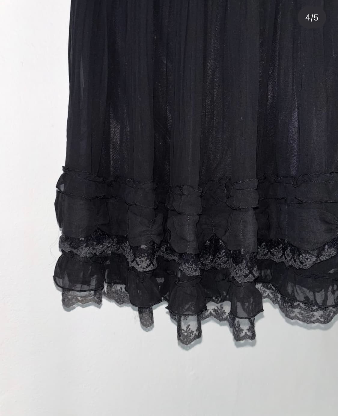 빈티지 프릴 미디 스커트 상품이미지4