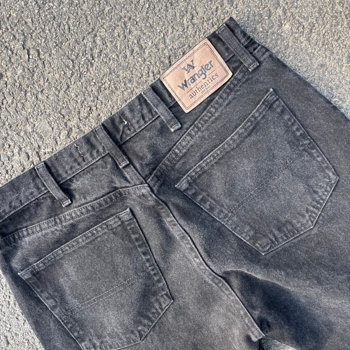 올드 랭글러 데님 팬츠 흑청 상품이미지9