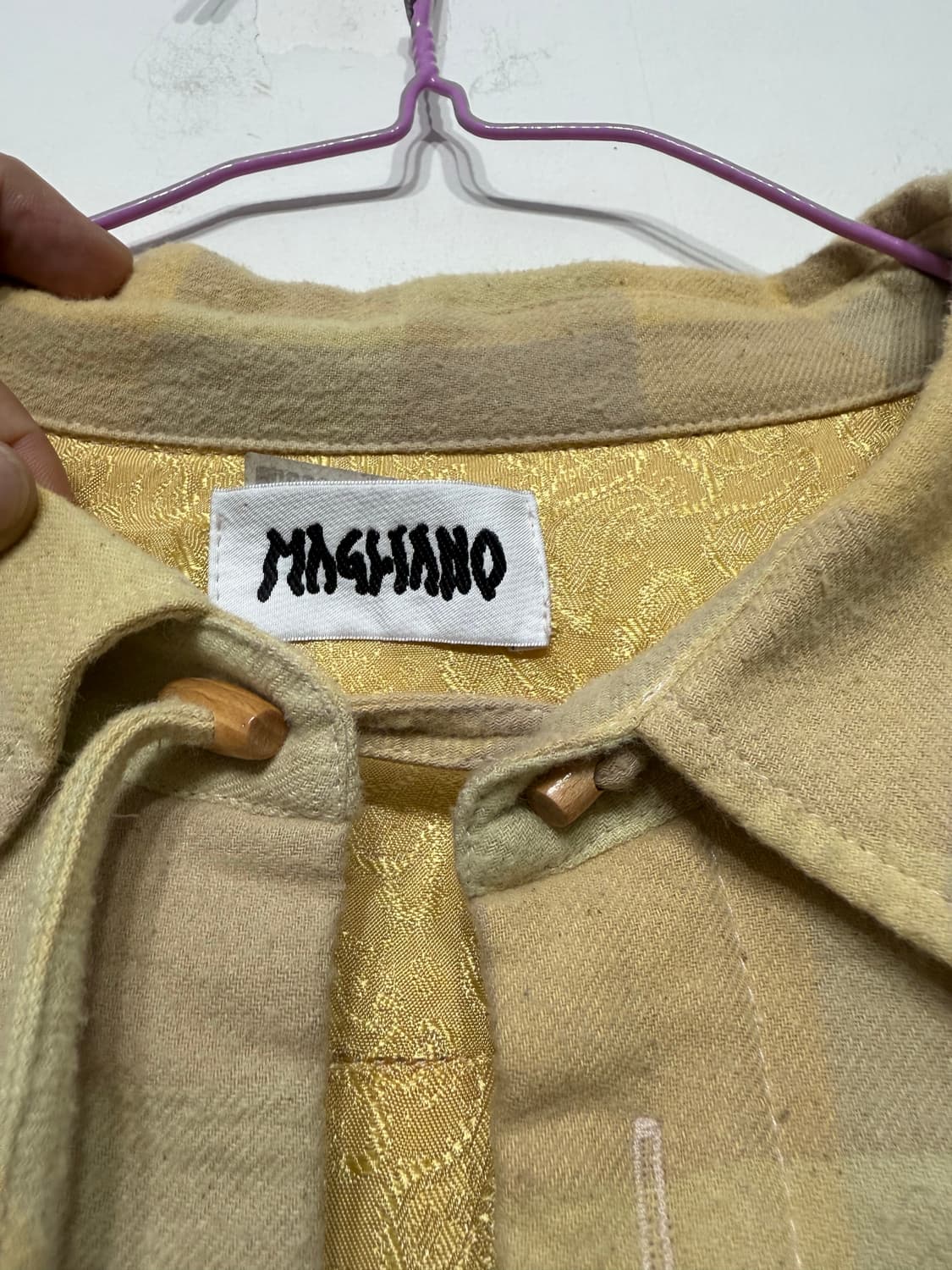 마리아노 magliano 22 체크 오버핏 아노락셔츠 M 상품이미지6