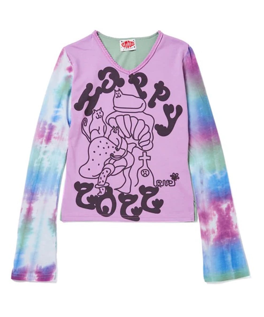 와이낫어스 whynotus 해피 타이다이 티셔츠 상품이미지1