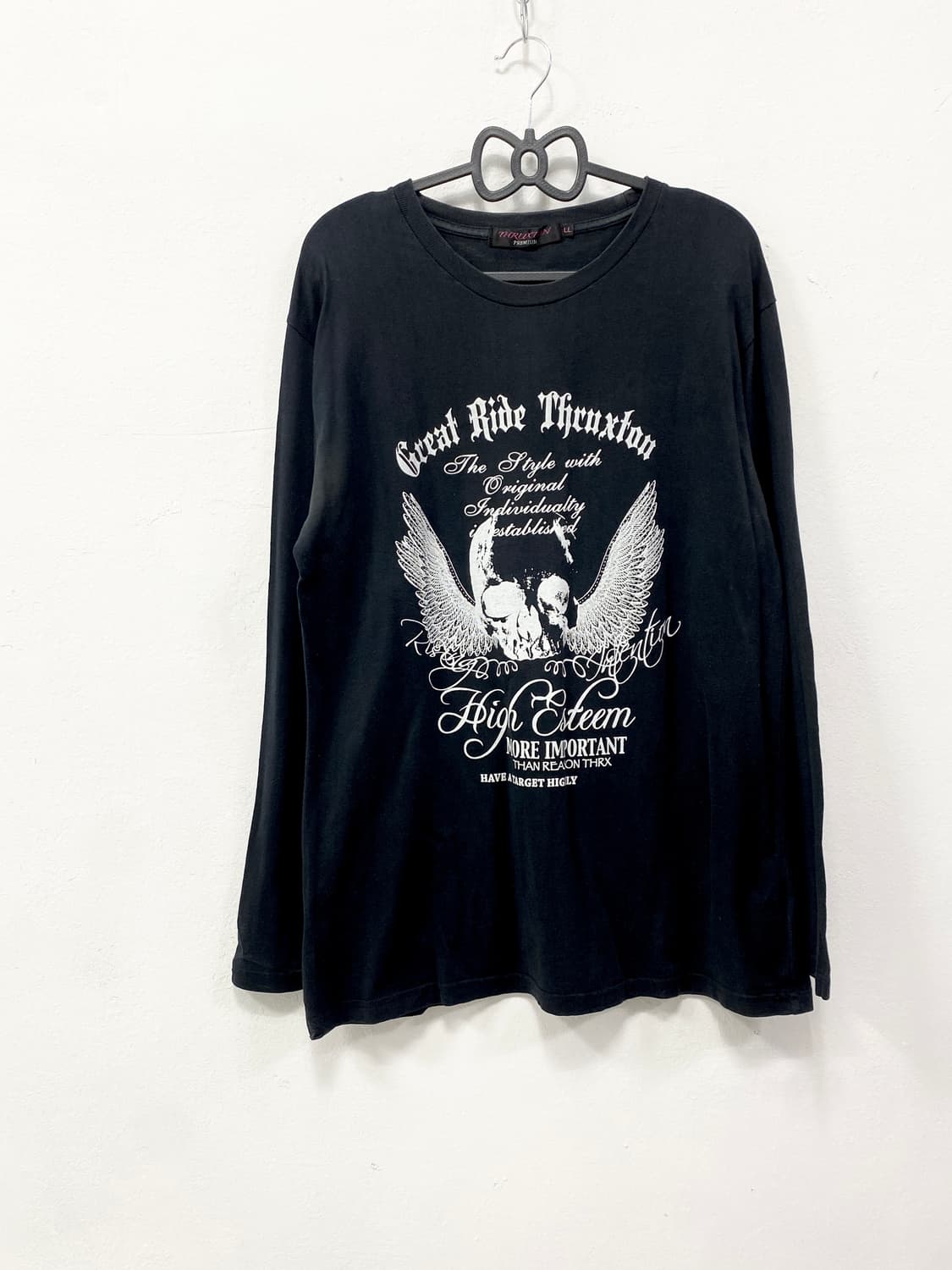 [THRUXTON] 펑크 스컬 날개 레터링 롱슬리브 상품이미지4