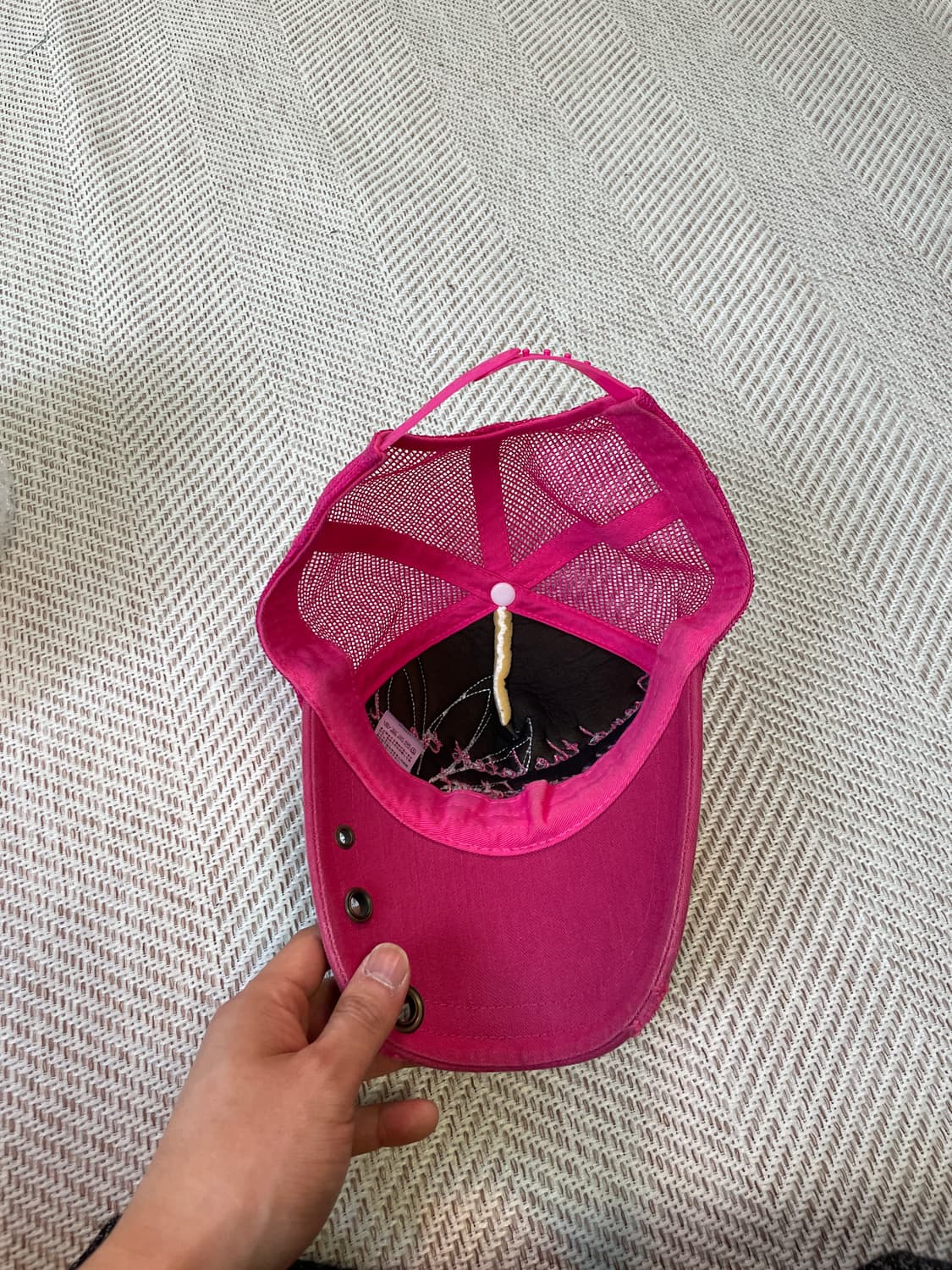 빈티지 y2k 자수 데미지 볼캡  J03335 상품이미지5