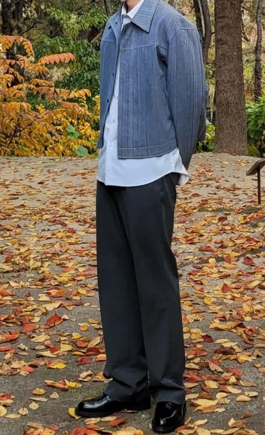 [ 미개봉 ] 미나브 버티컬 스트리킹 크롭 자켓 XL 상품이미지2