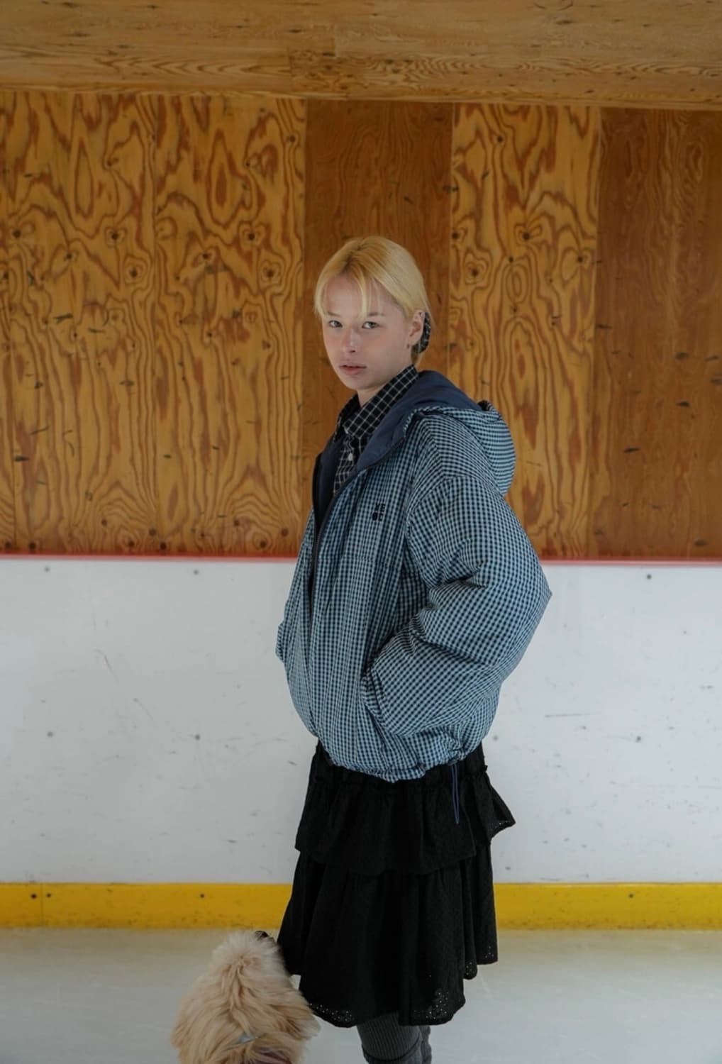 24FW 예디아카이브 리버시블 후드 패딩(navy) 상품이미지4