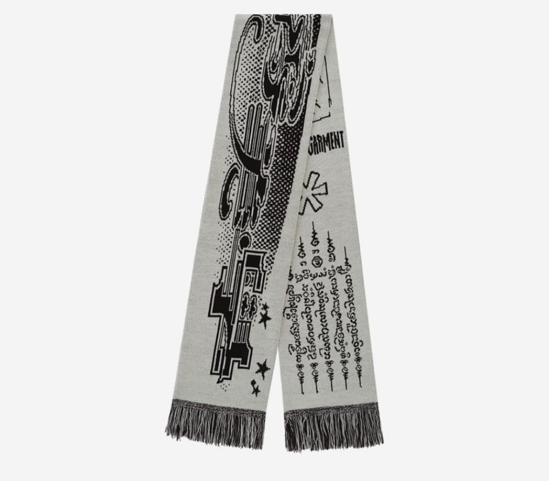 카시코 자카드 아이보리 머플러 스카프 목도리 상품이미지1