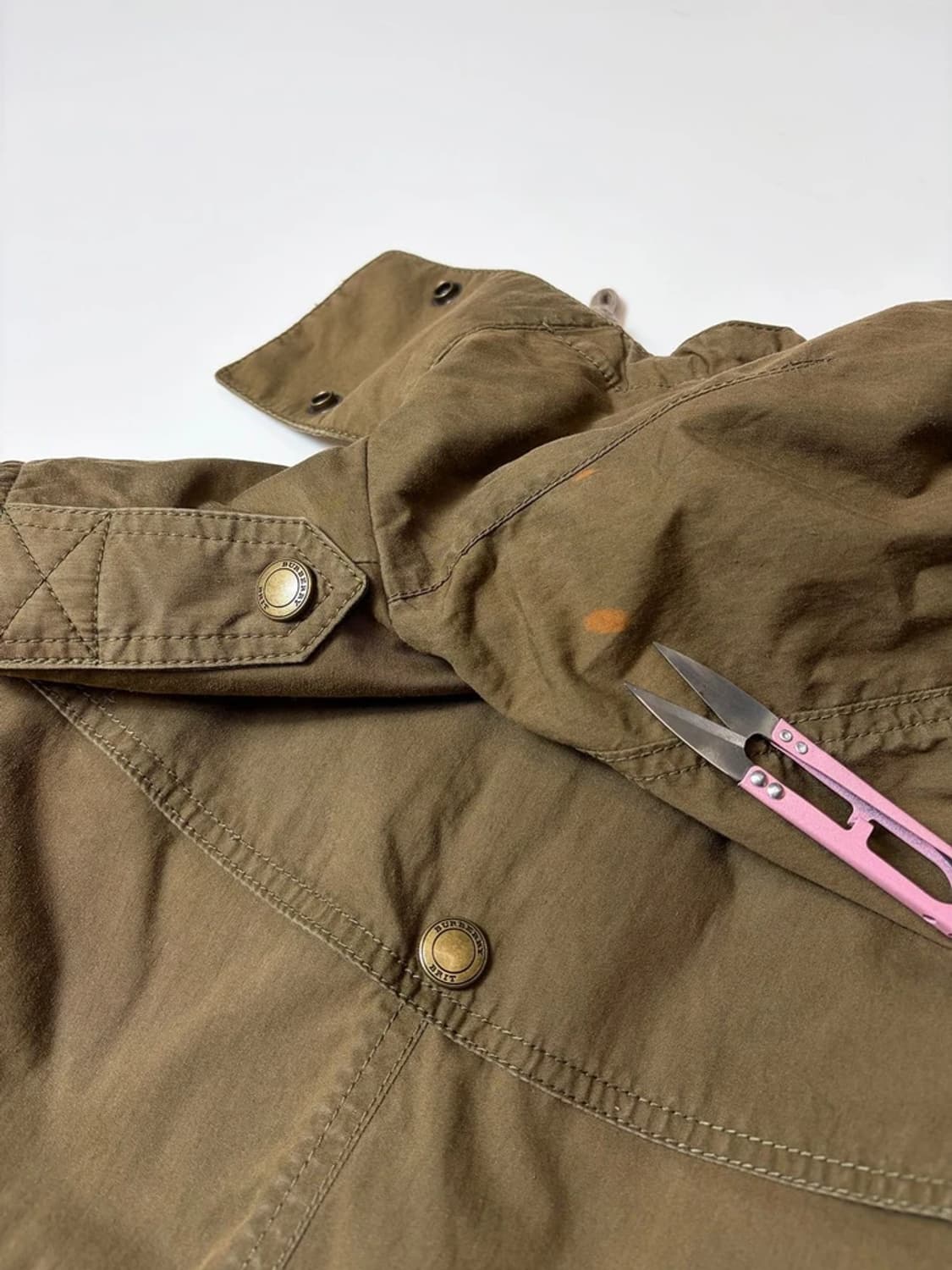 버버리 00's 허리 밴딩 야상 자켓 PN9435 상품이미지5