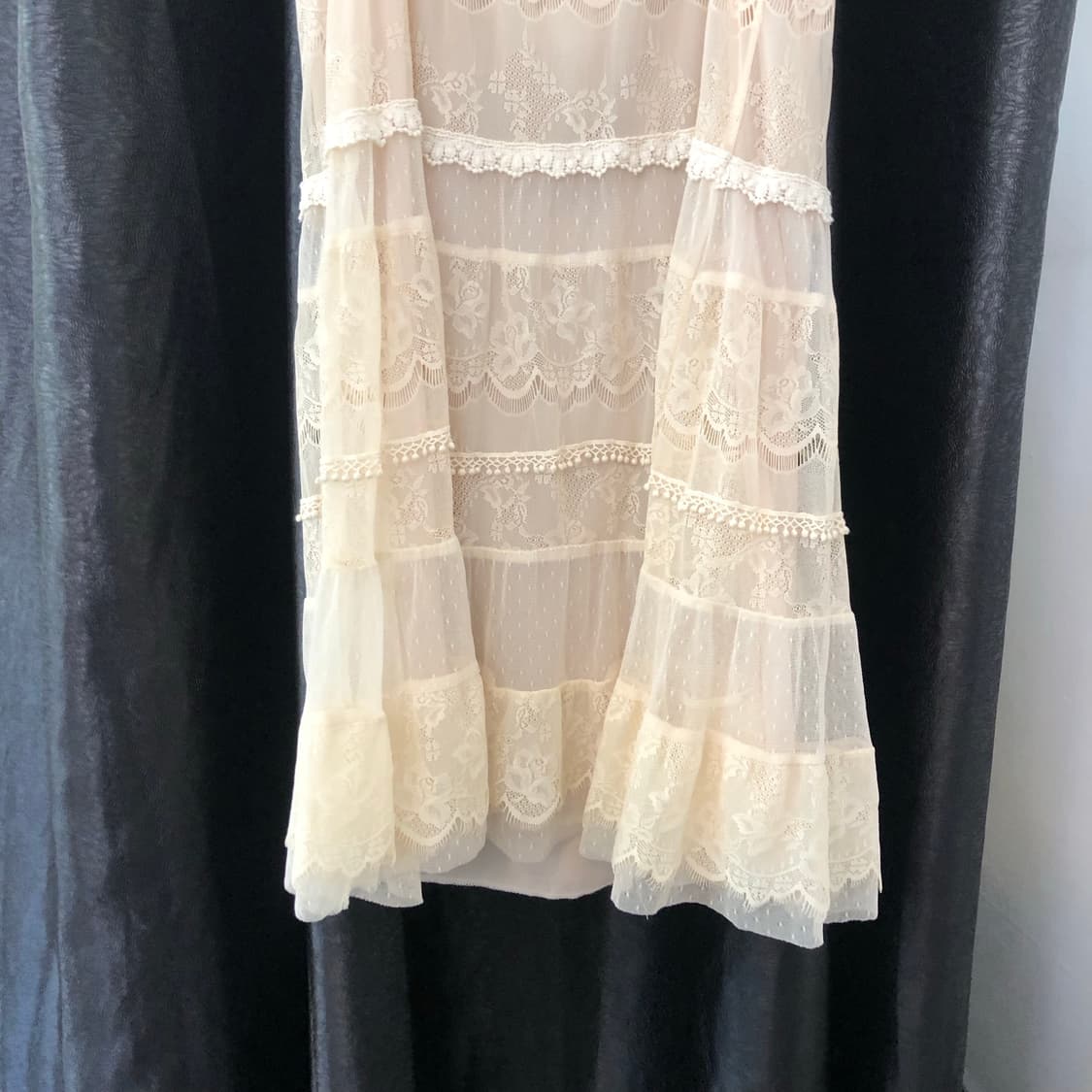 Vintage 💿 coward beige lace s 상품이미지9