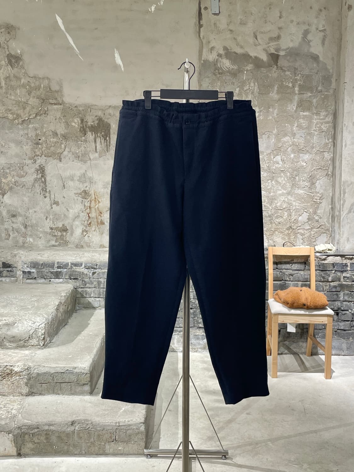 꼼데가르송 옴므 듀스 블랙 ad2015 밴딩 코튼 팬츠 상품이미지1