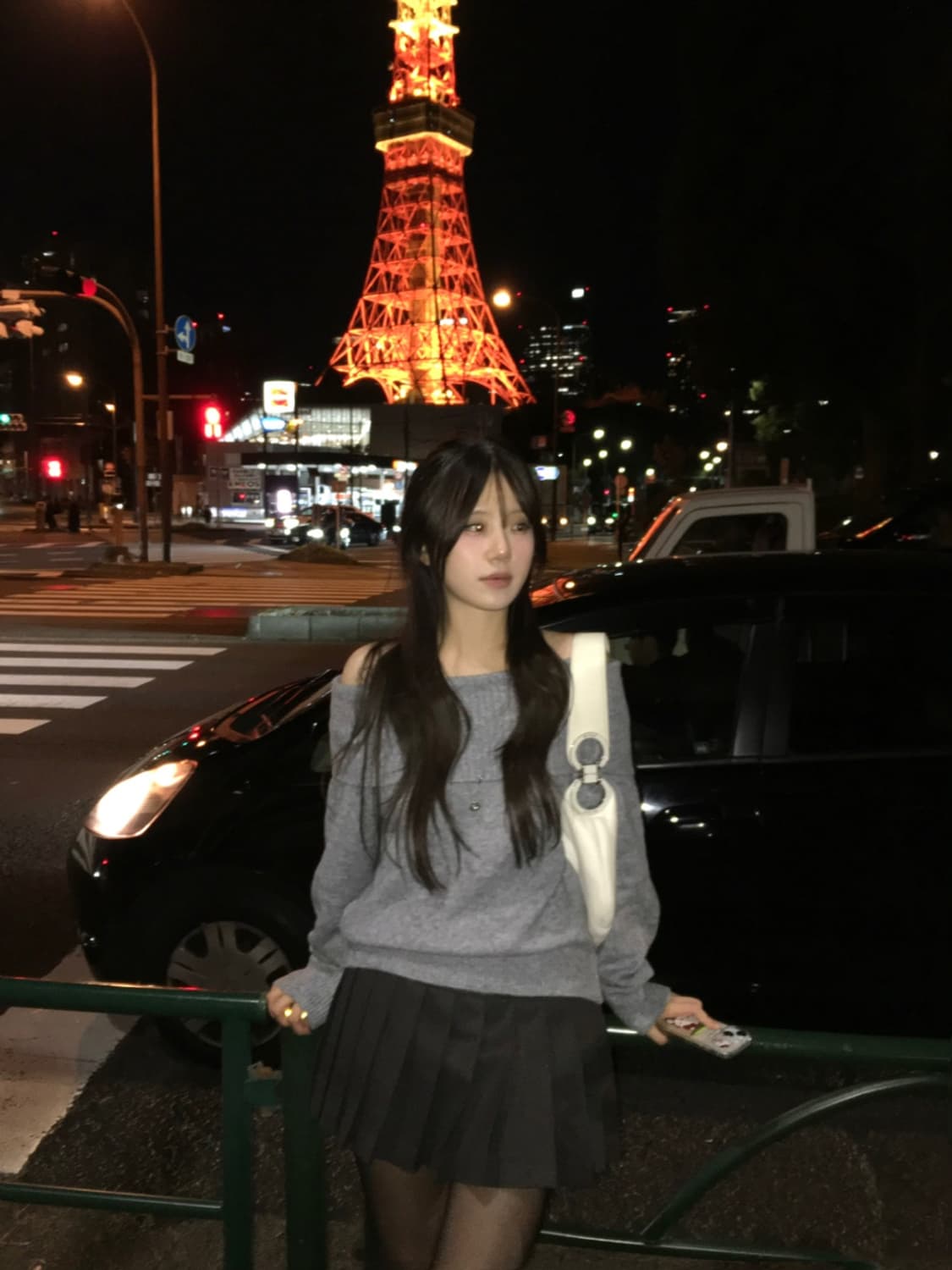 오프숄더 니트(베이지,블랙,그레이) 상품이미지5