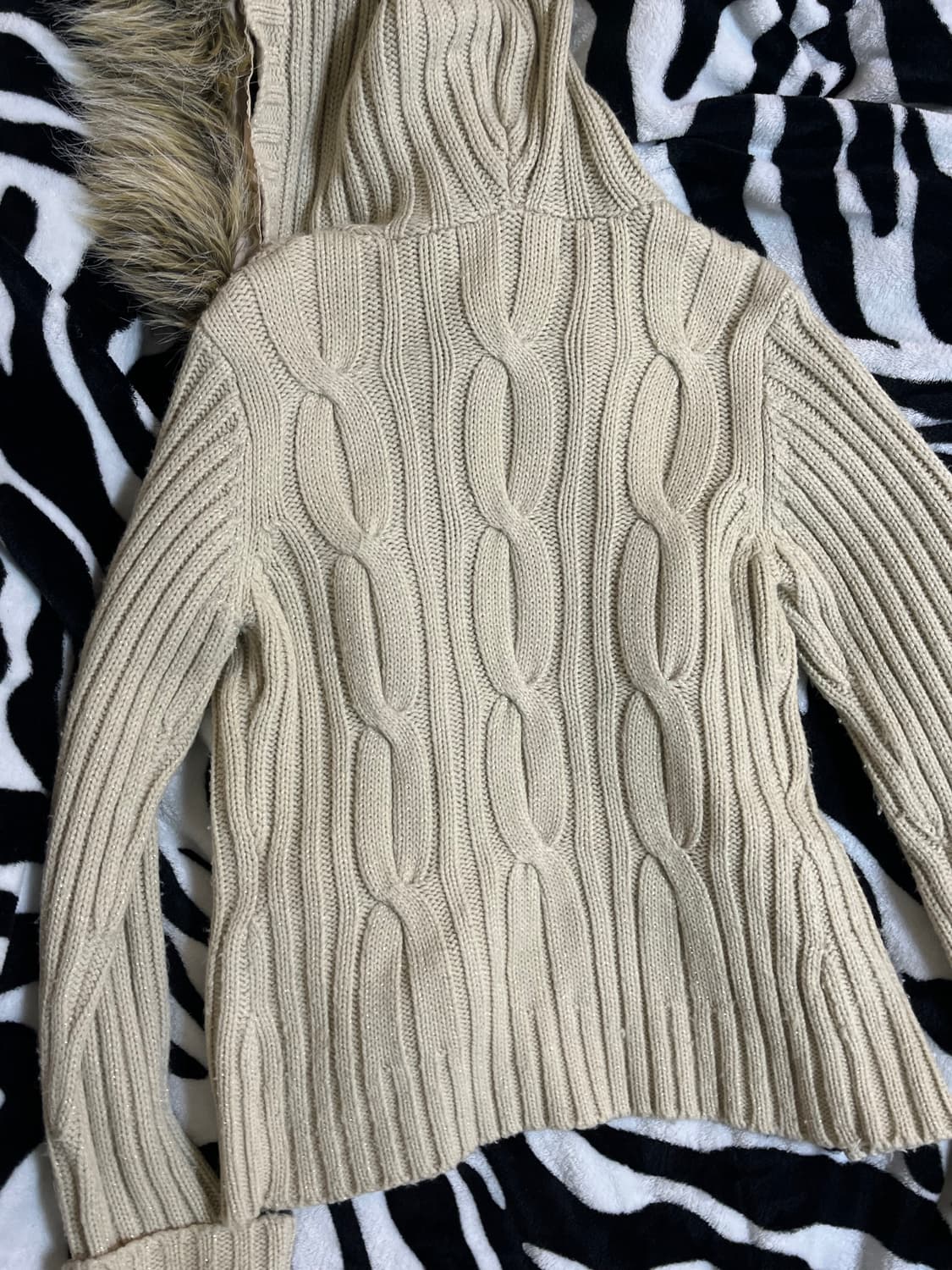 vintage fur knit hoodie 상품이미지2