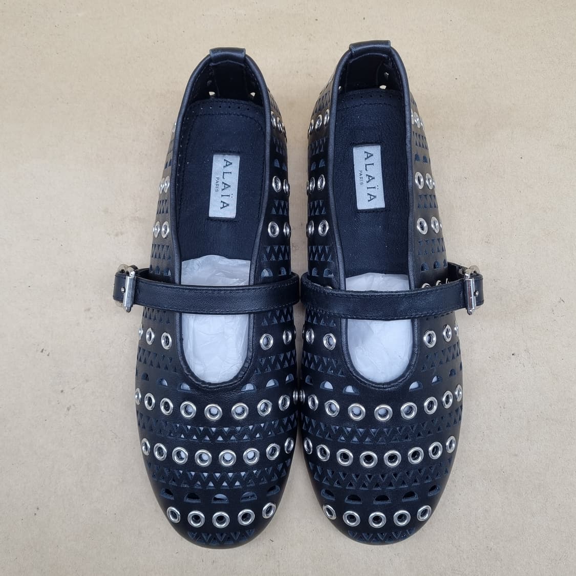 알라이오 발레리나 펀칭 플랫 슈즈38  240 상품이미지2