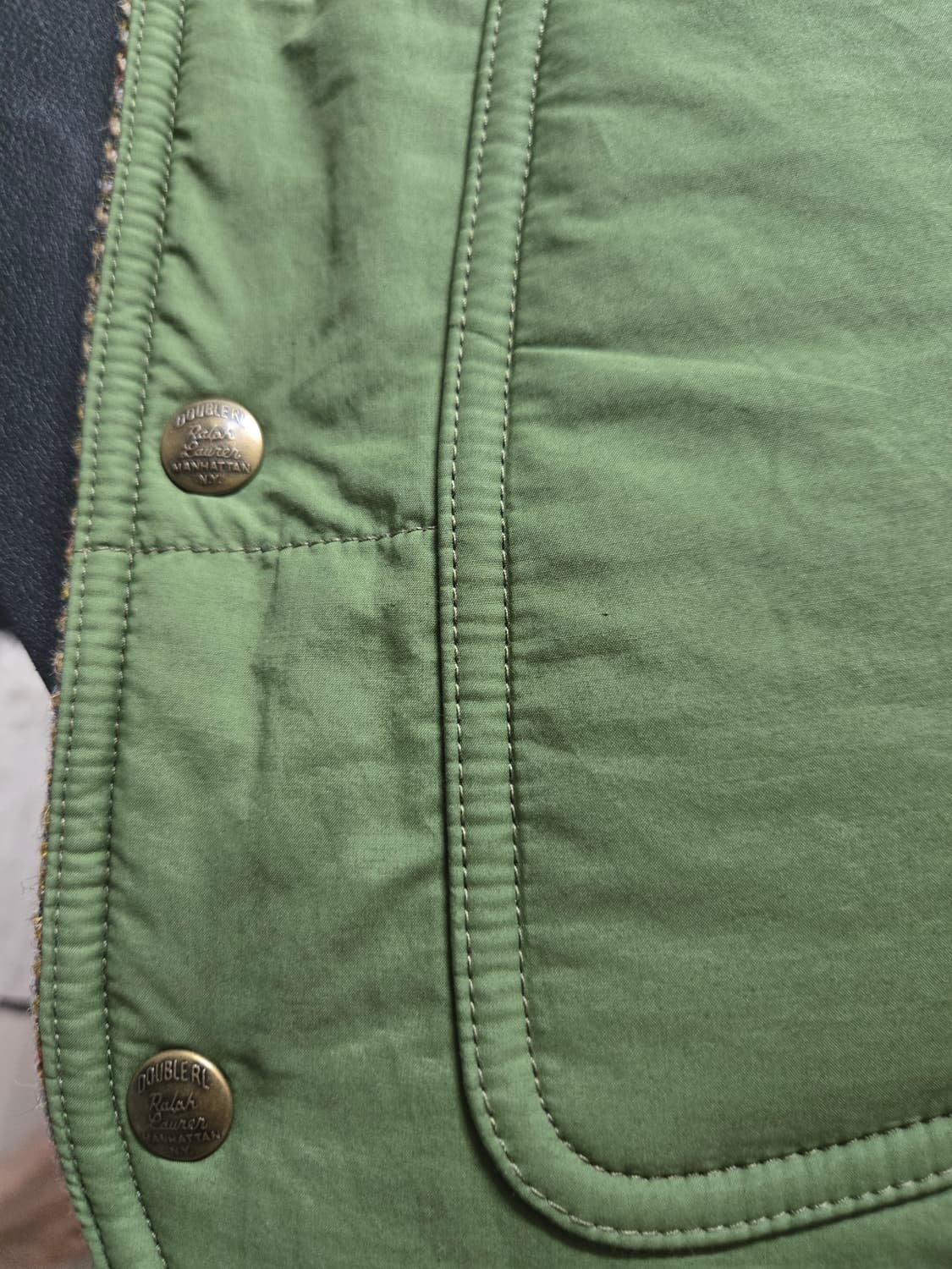 RRL 해리스 트위드 리버시블 베스트 상품이미지6