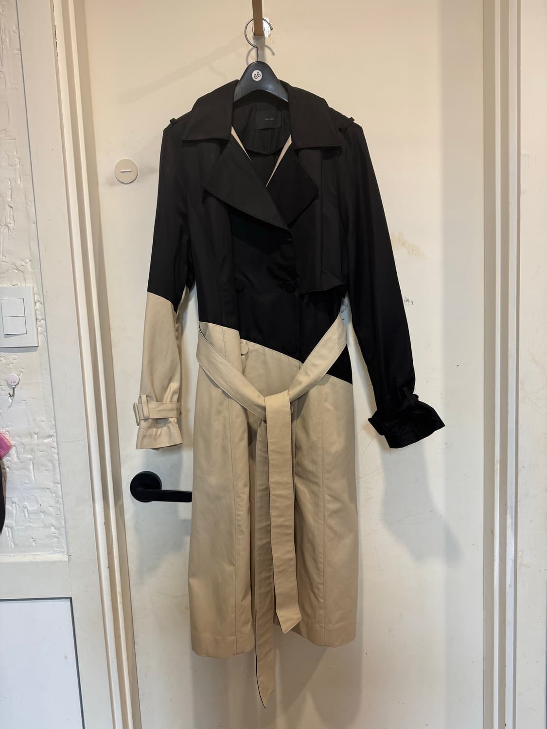 Jull log 줄로그 배색 트렌치 상품이미지1