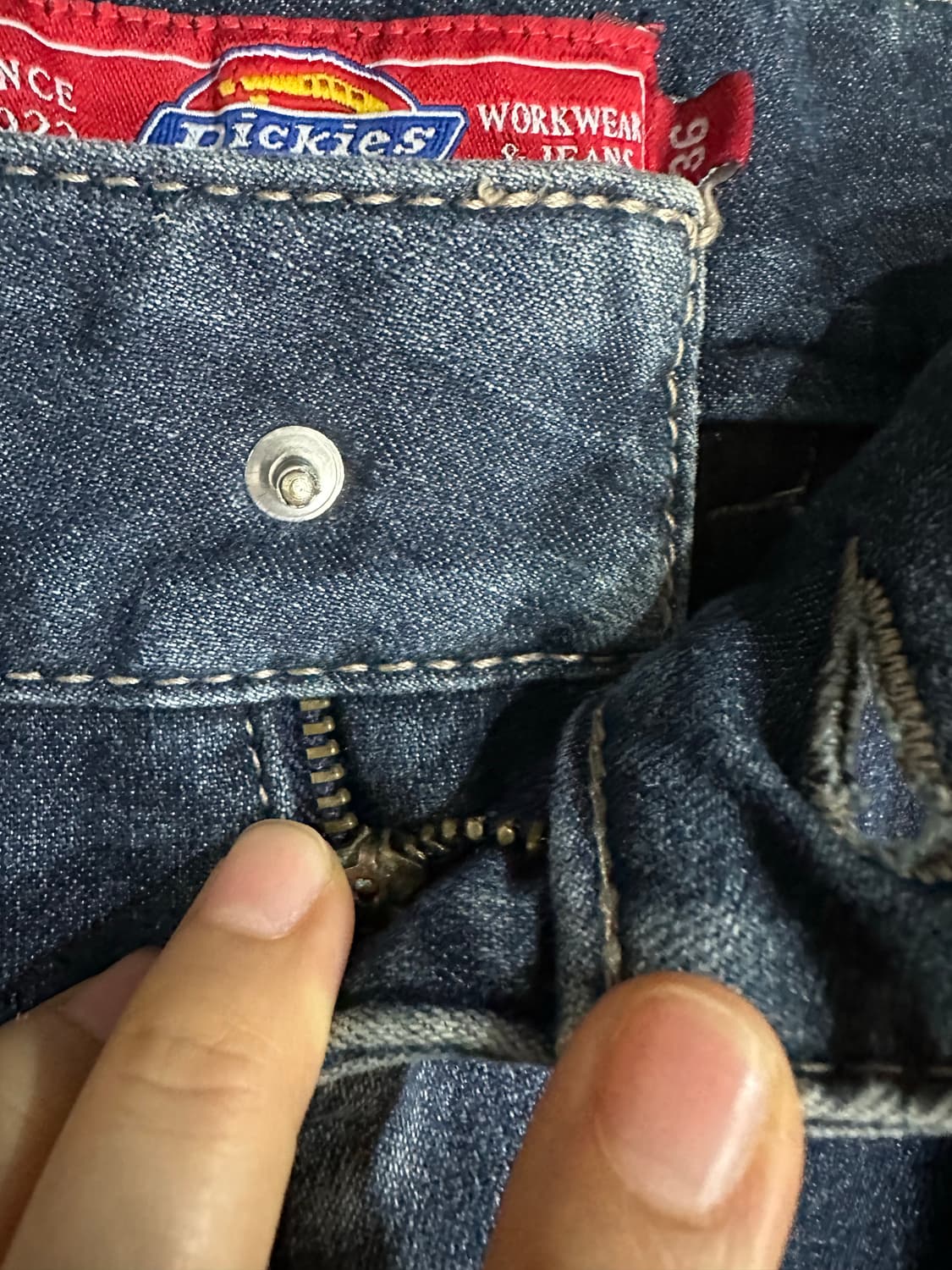 디키즈 진청 데님팬츠 스트레이트핏 워크웨어 청바지 33 상품이미지9