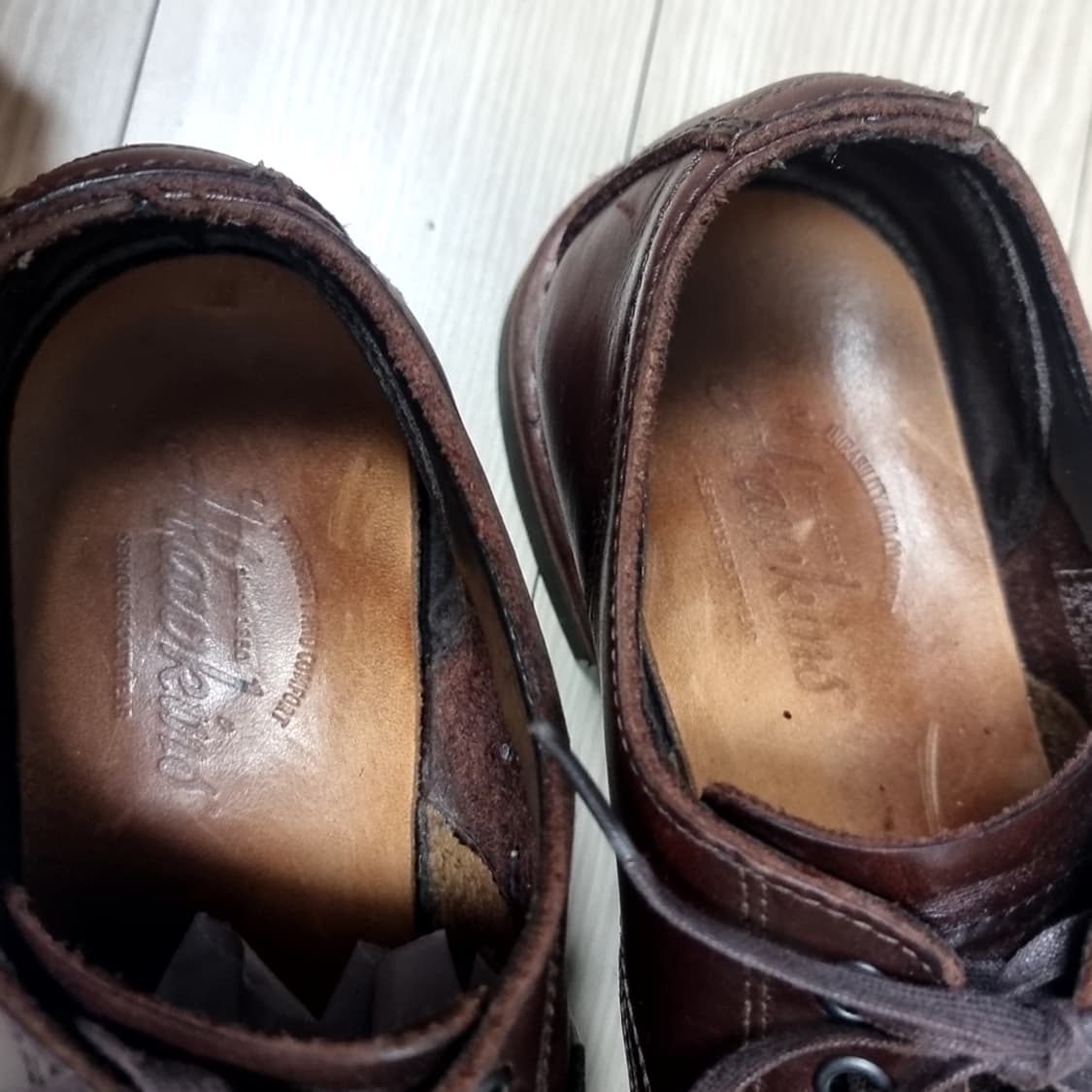 호킨스 브라운 가죽 남성 구두 레이스업(255-265) 상품이미지8