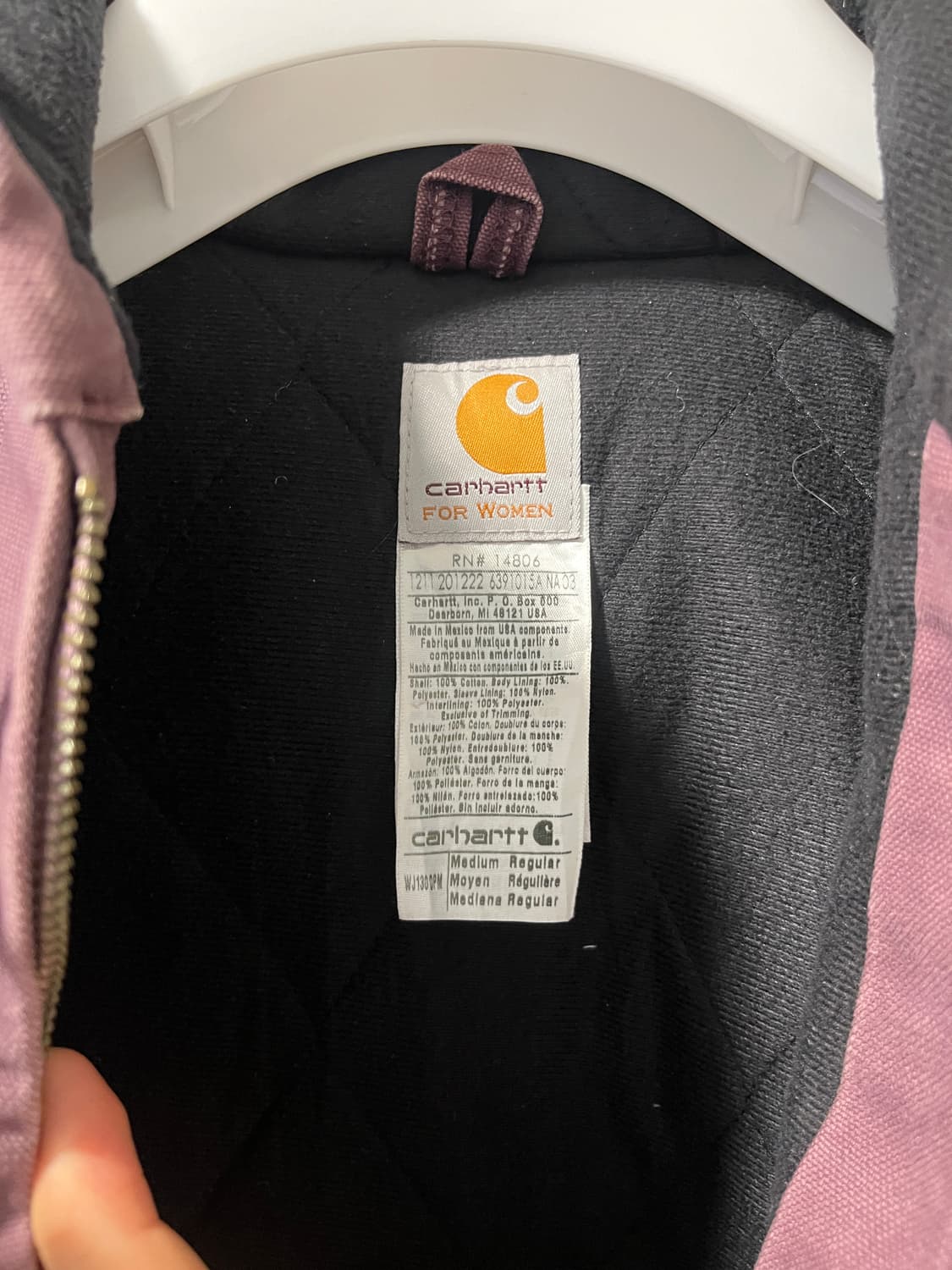 칼하트 액티브 j130 퍼플 상품이미지3