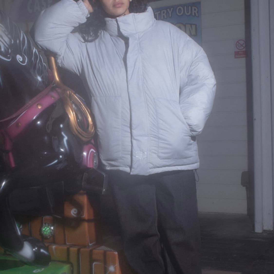 이알티알 Reversible Check Padded Jacket Ligh 상품이미지2