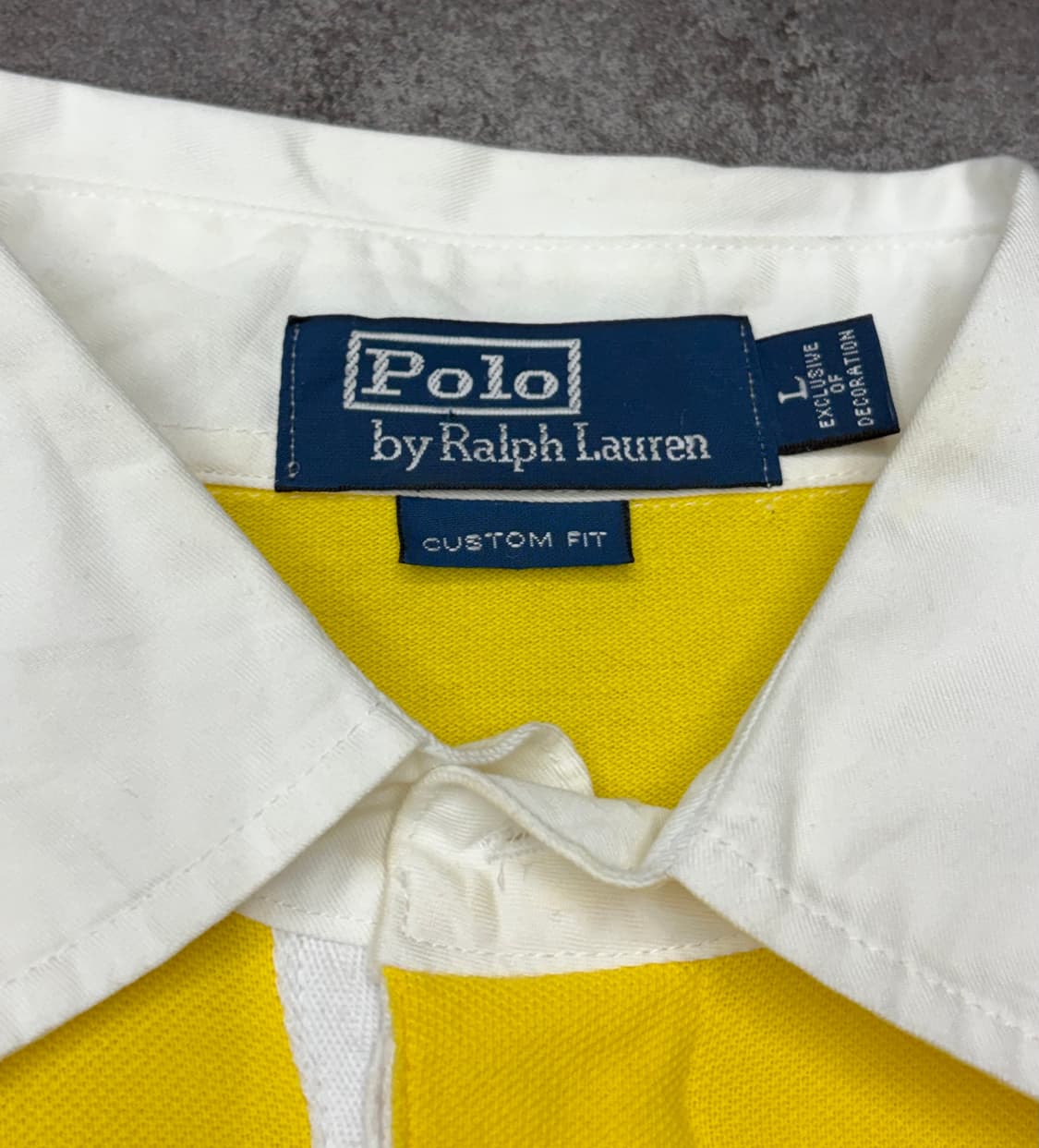 폴로 랄프로렌 빅포니 성조기 옐로우 럭비 셔츠 긴팔 상품이미지6