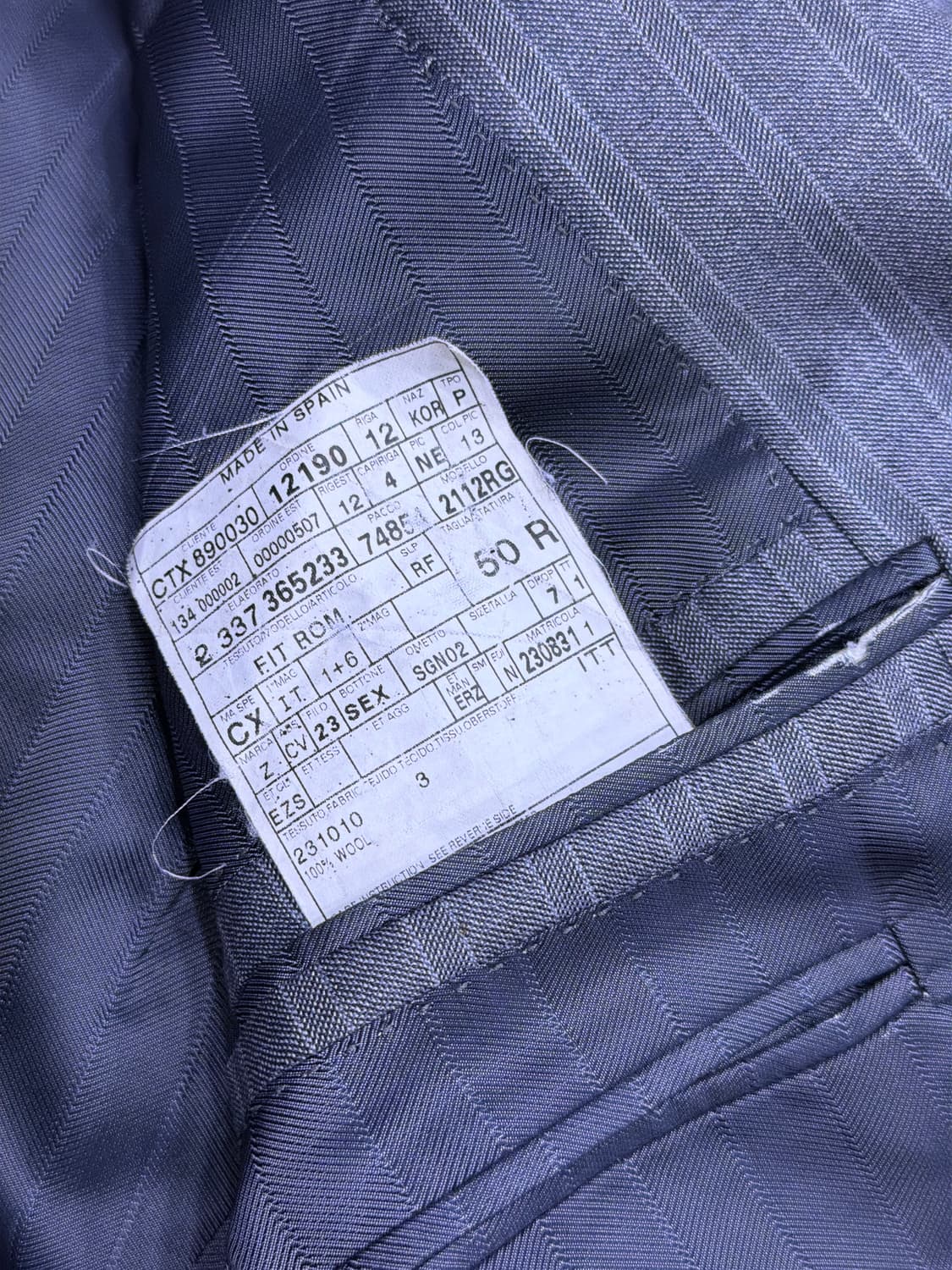 에르메네질도제냐 스트라이프 수트 블레이저 자켓 50R 상품이미지6