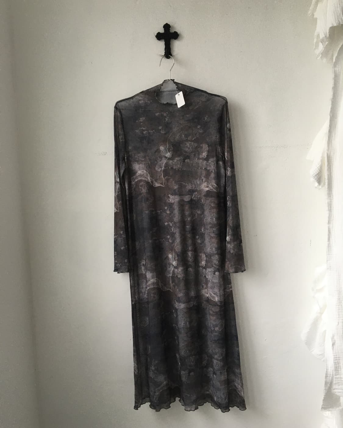 Full printing mesh long onepiece 상품이미지2