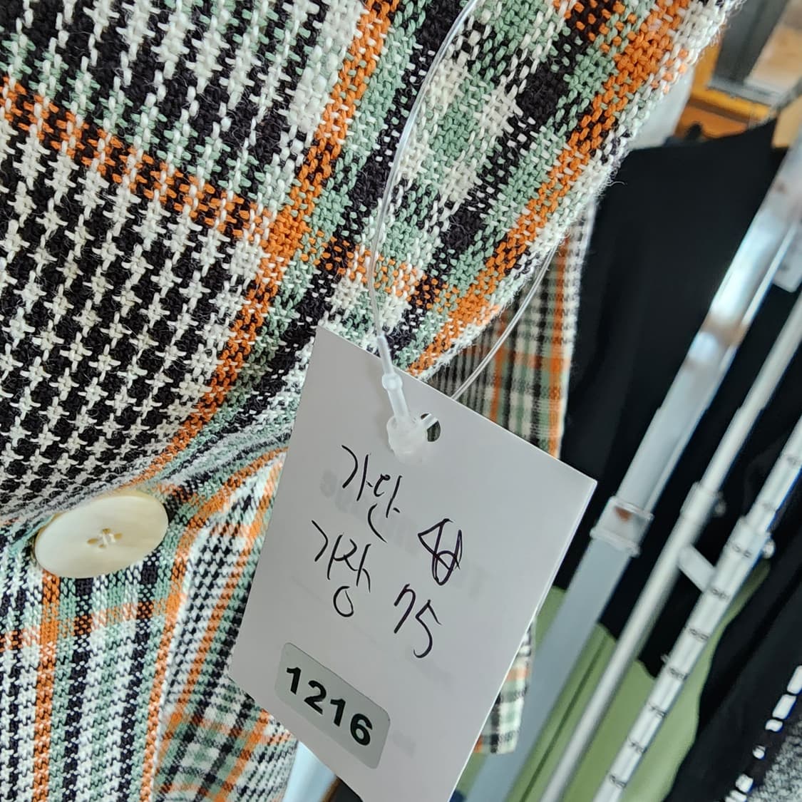 ZOOC 체크 더블 버튼 자켓 상품이미지9