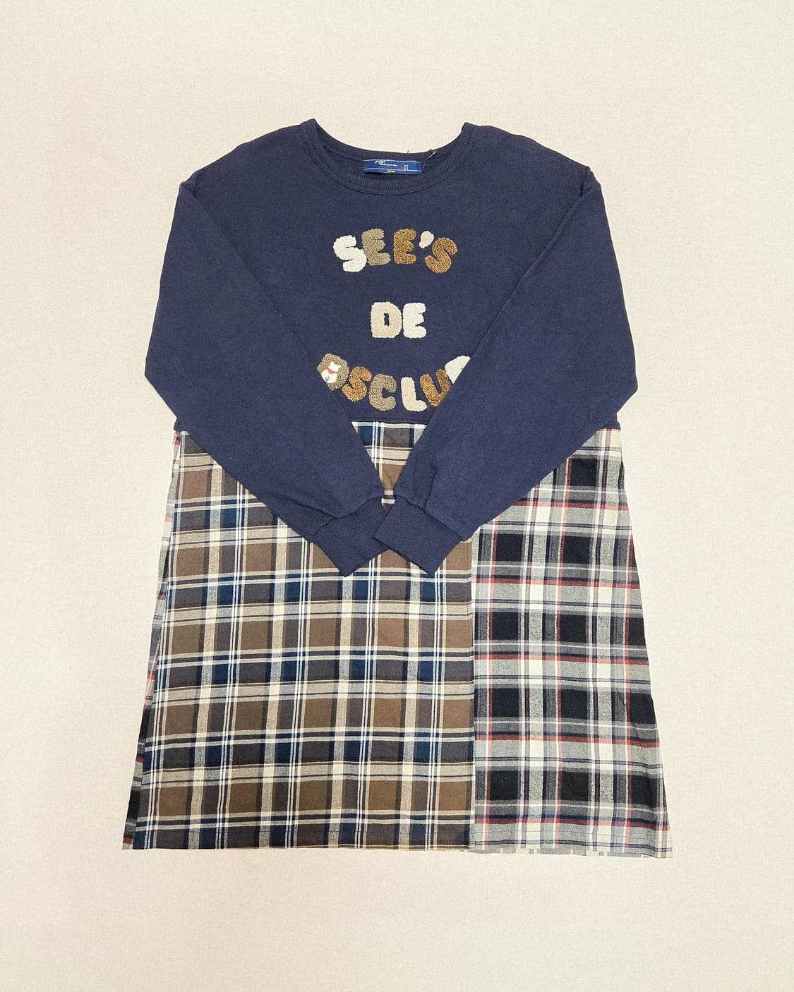 (D.S.CLUB)90년대 빈티지 무드 오버사이즈 원피스 상품이미지2