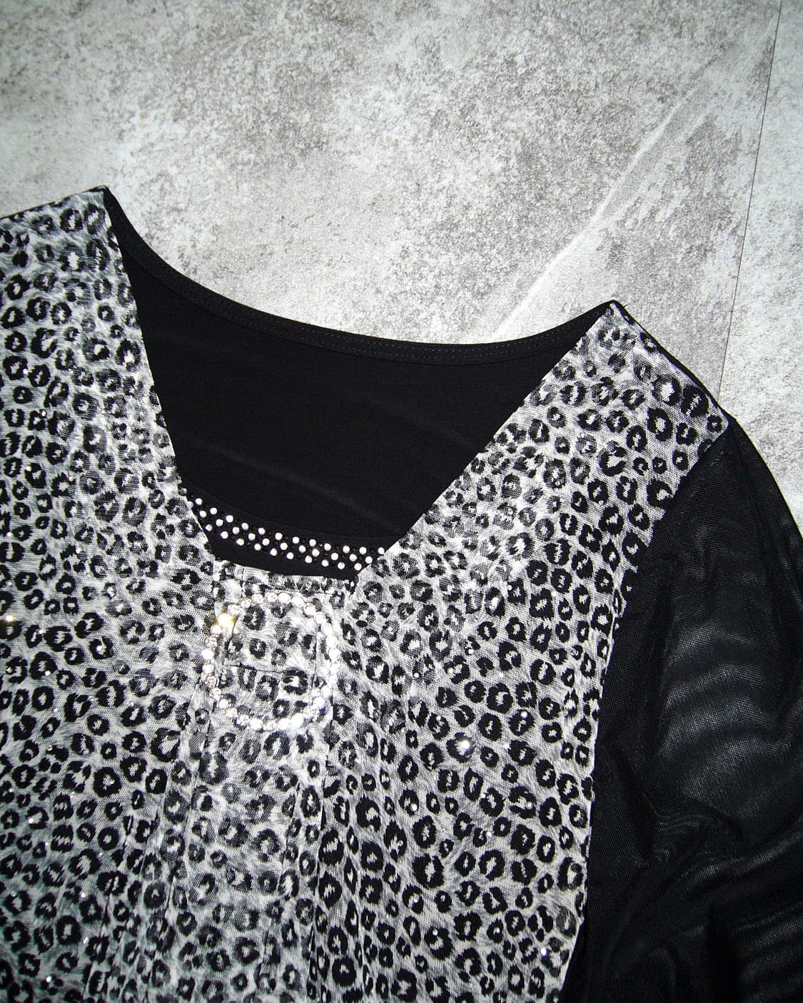 Black Leopard Through Top 상품이미지3