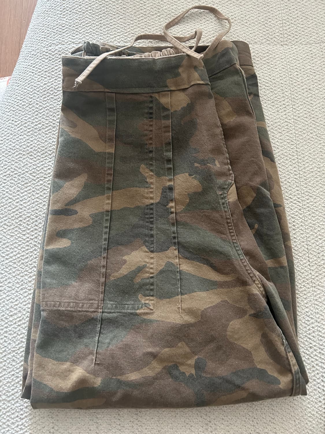 (에크루)스탠드얼론 카모 리버시블 커브드 코튼 팬츠 상품이미지9