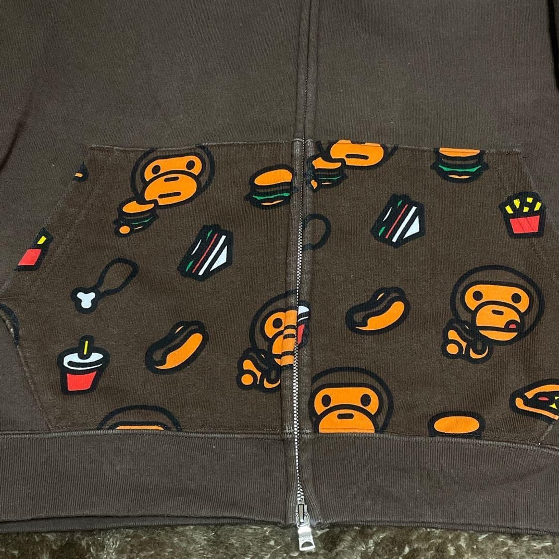 베이프 마일로 모노그램 후드집업 상품이미지6