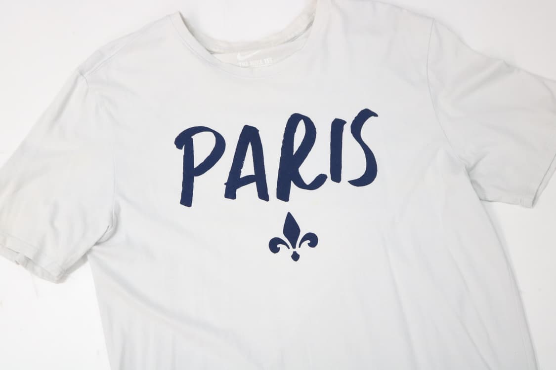 Nike 나이키 PSG 파리 생제르맹 빅로고 화이트 반팔티셔츠 (L) 상품이미지3
