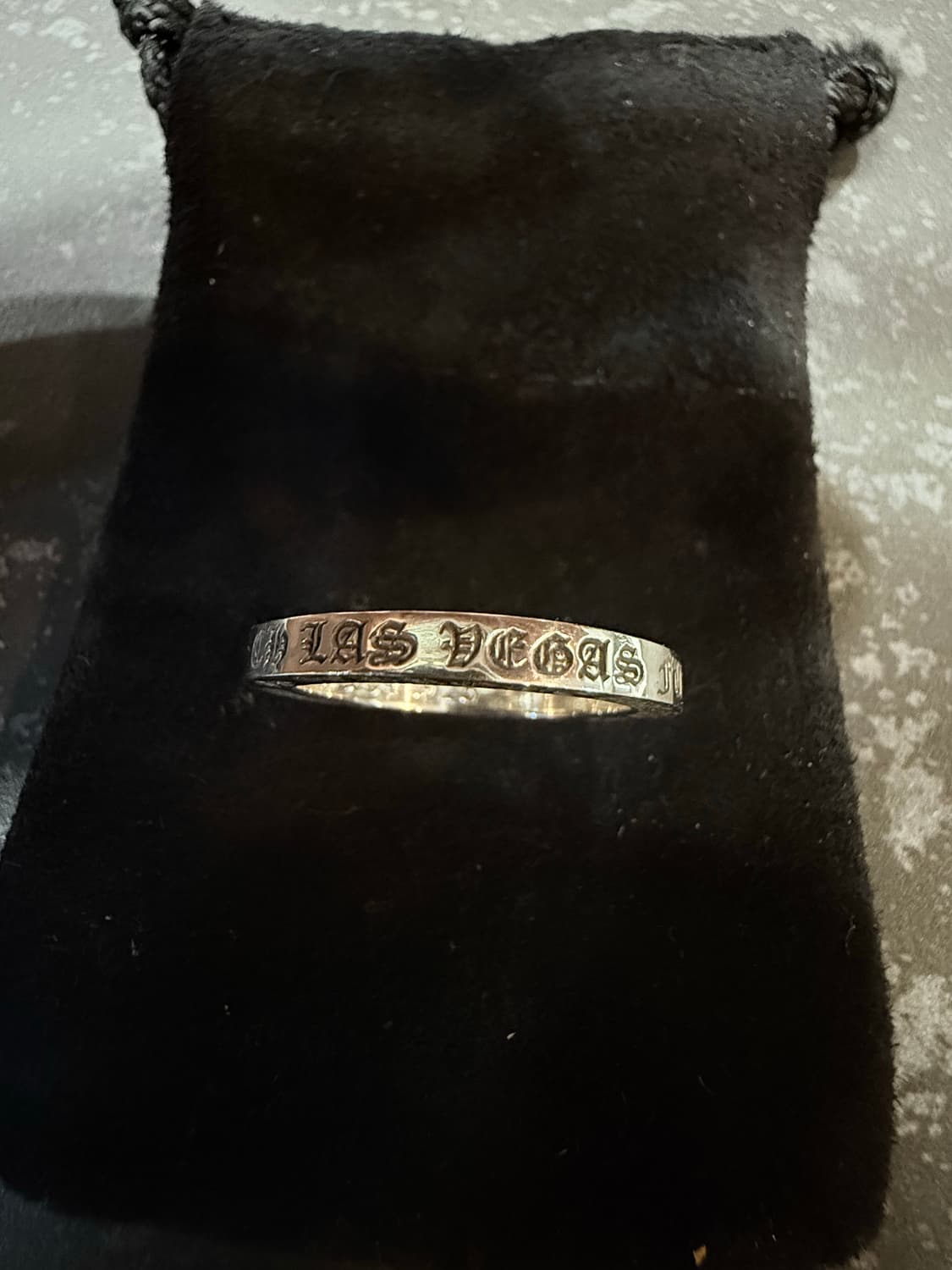 (US 8.5) 새상품 크롬하츠 라스베가스 스페이서 퍽유링 상품이미지3