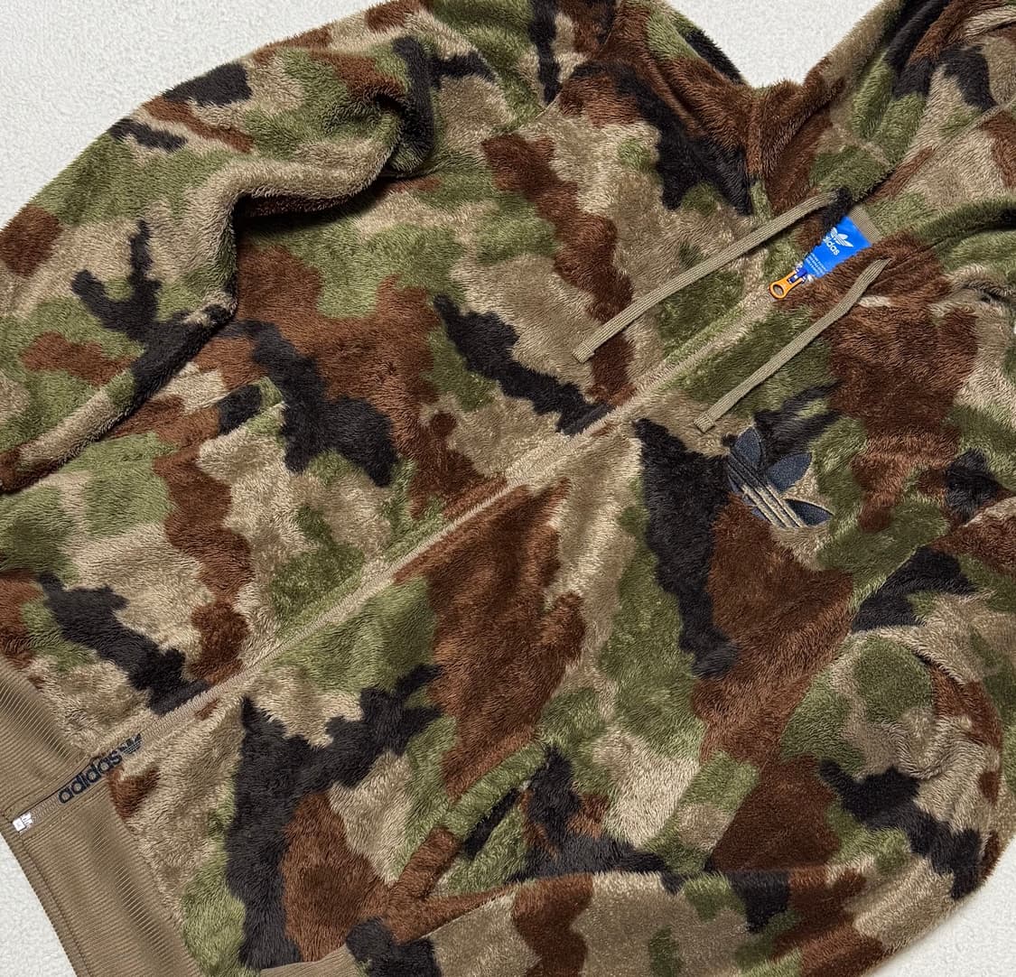 아디다스 카모 쉐르파 후드집업 상품이미지3
