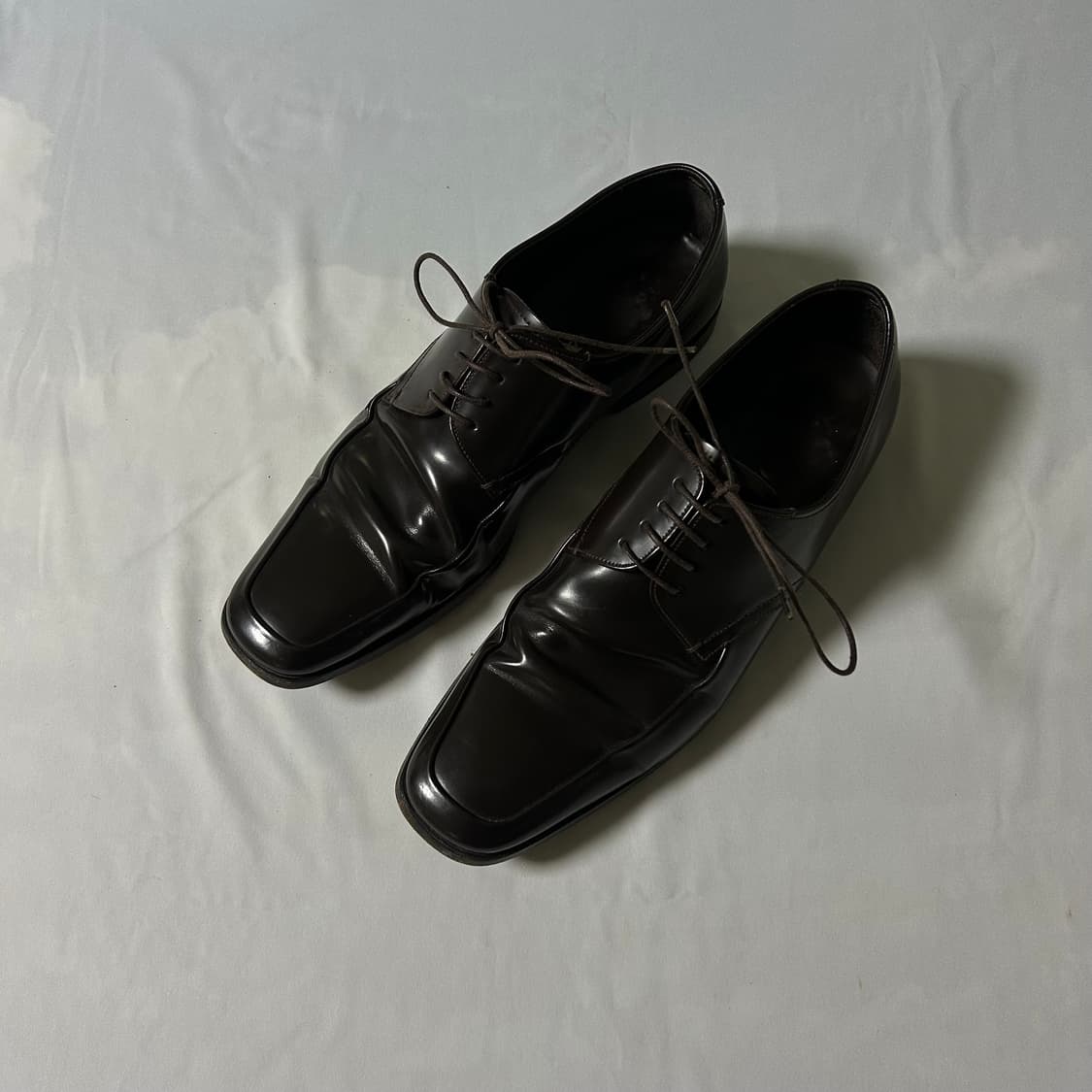 Prada semi square toe derby shoes 상품이미지1