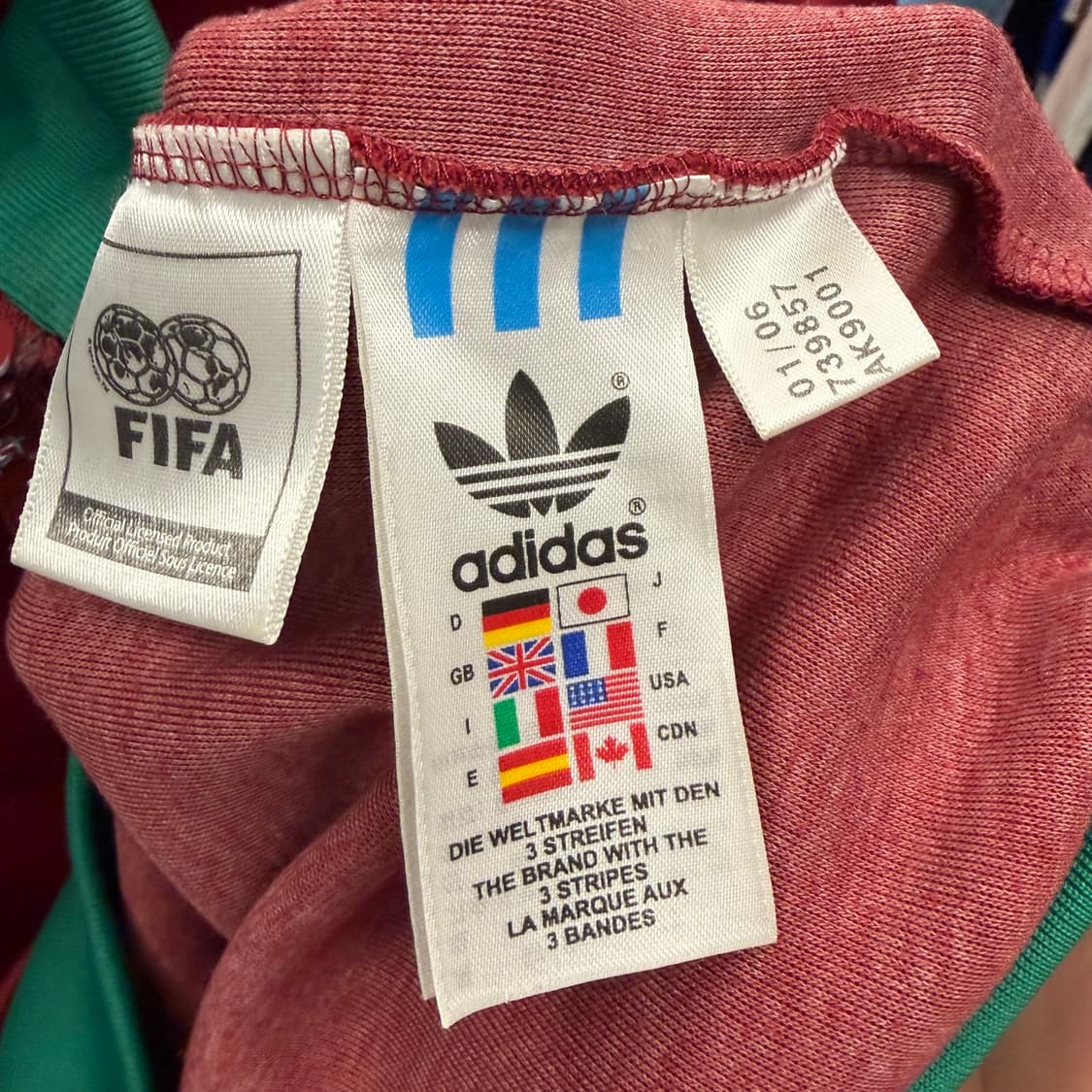 아디다스 포르투갈 국대 버건디 트랙탑 져지 XL 상품이미지8