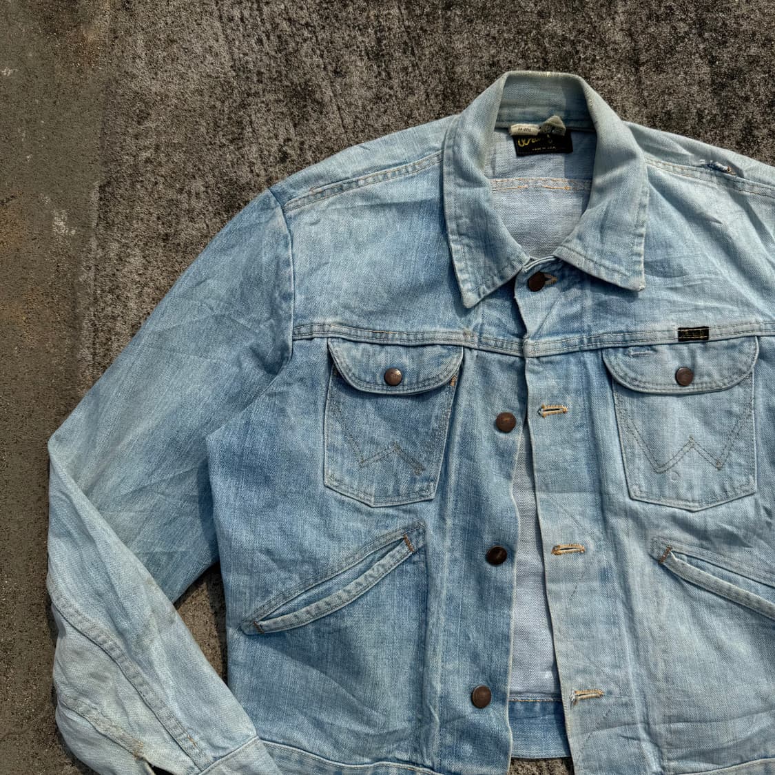 [M] 90s Wrangler 랭글러 124mj 데님 자켓 상품이미지3