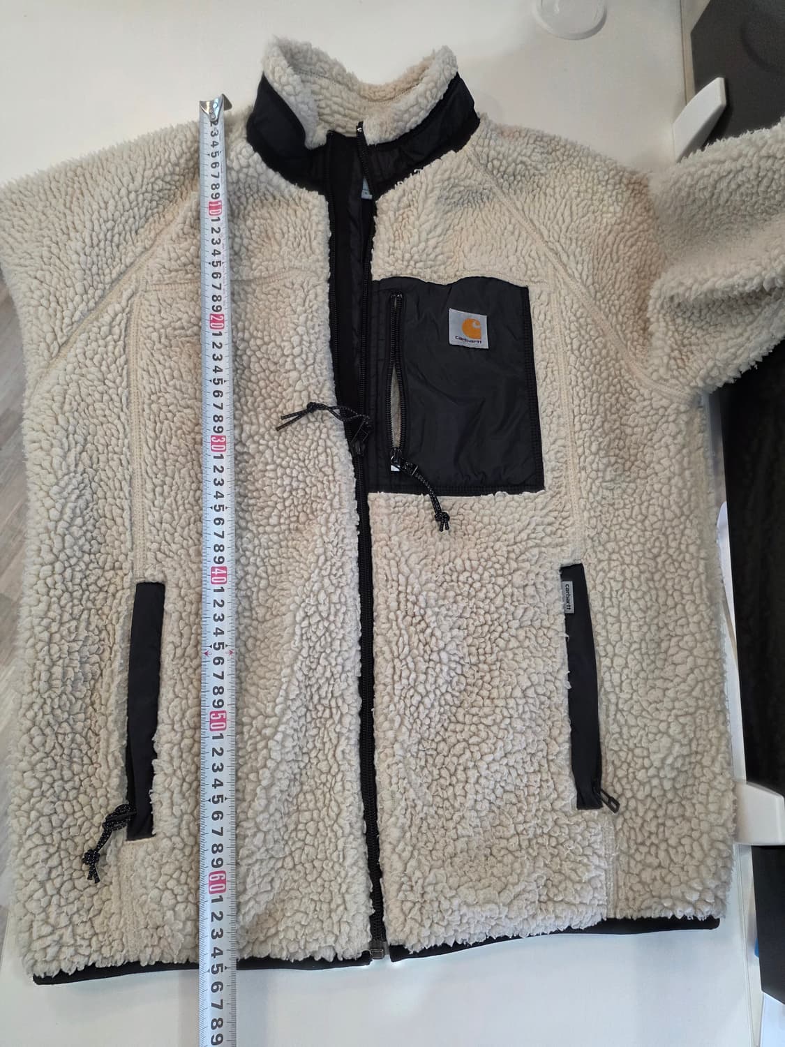 칼하트 WIP 프렌티스 플리스 자켓 아이보리 색상 S 상품이미지6